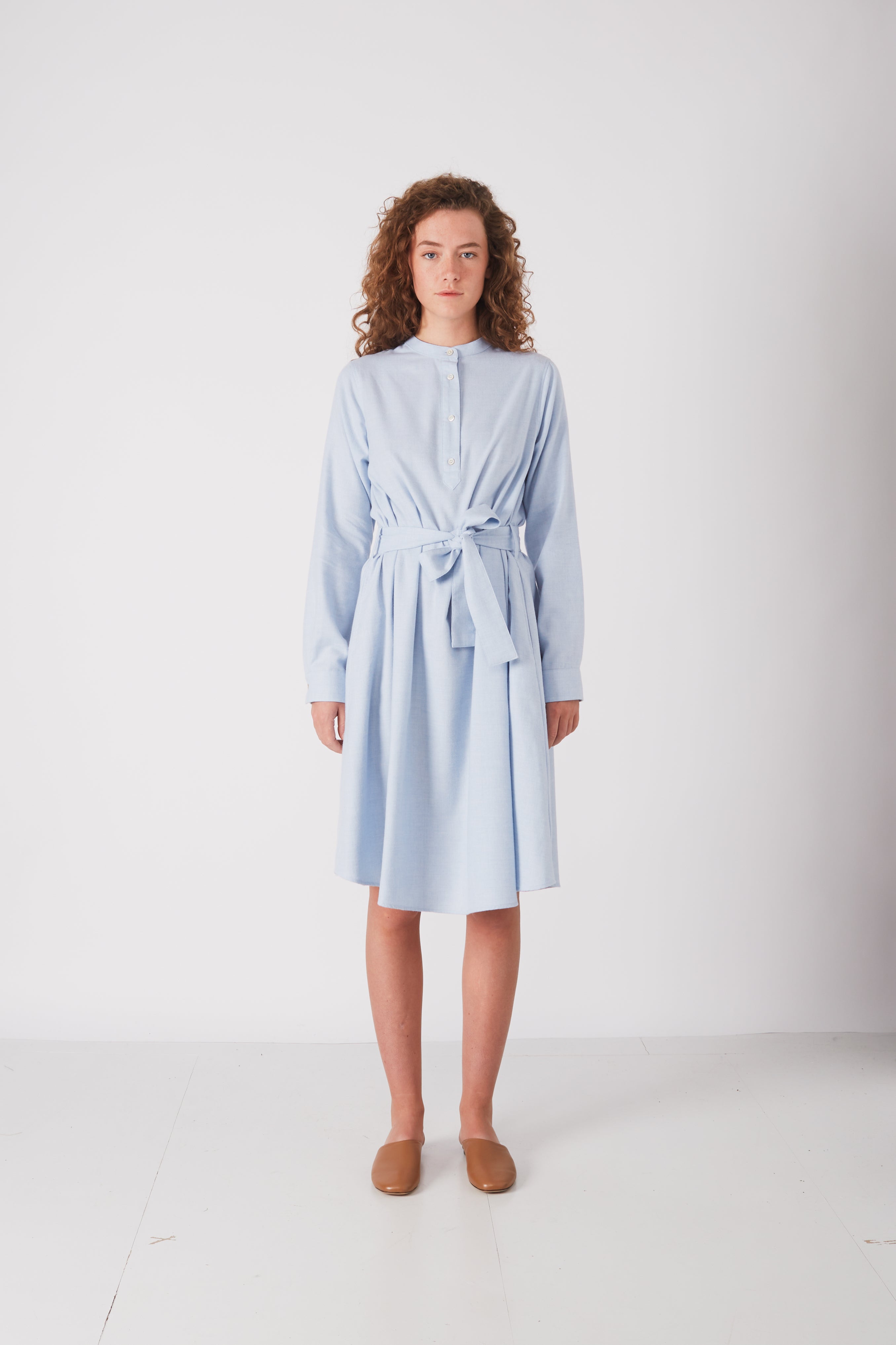 Rue de Tokyo DEVINA COTTON DRESS LIGHT BLUE DRESSES LIGHT BLUE