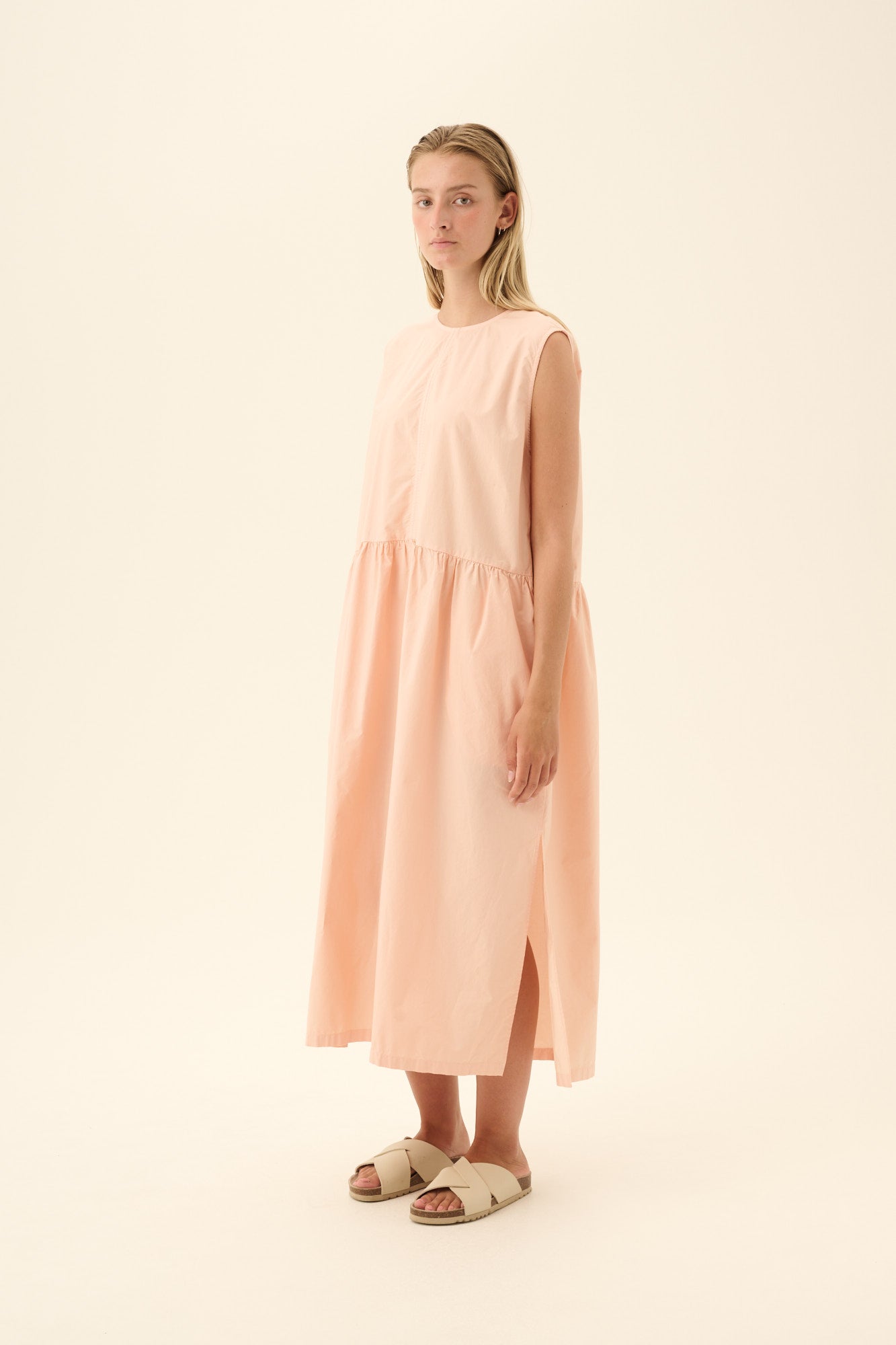Rue de Tokyo DIANE GMTD POPLIN Dresses BEIGE ROSE