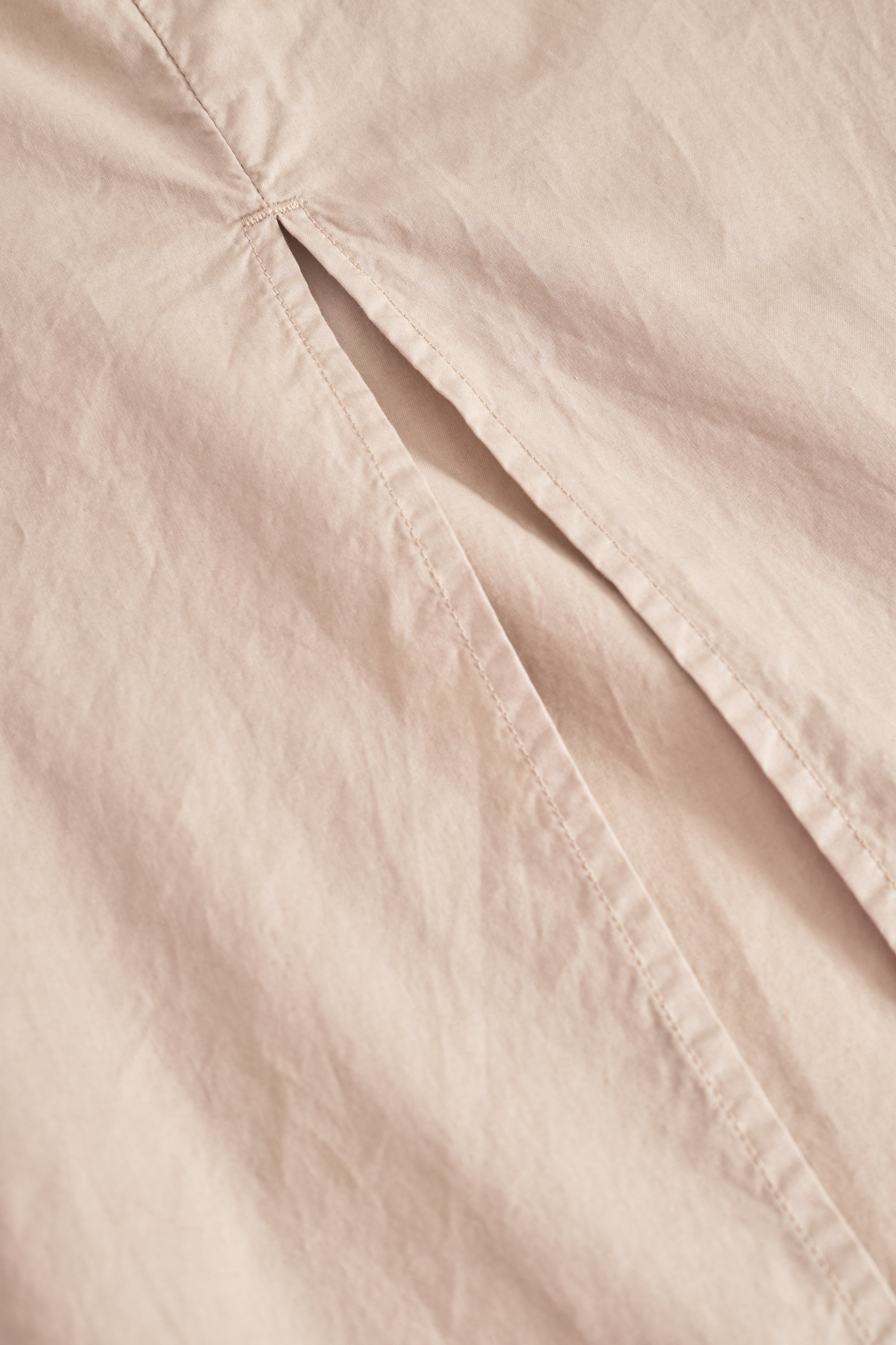 Rue de Tokyo DIANE ORGANIC GARMENT DYED POPLIN DRESSES BEIGE