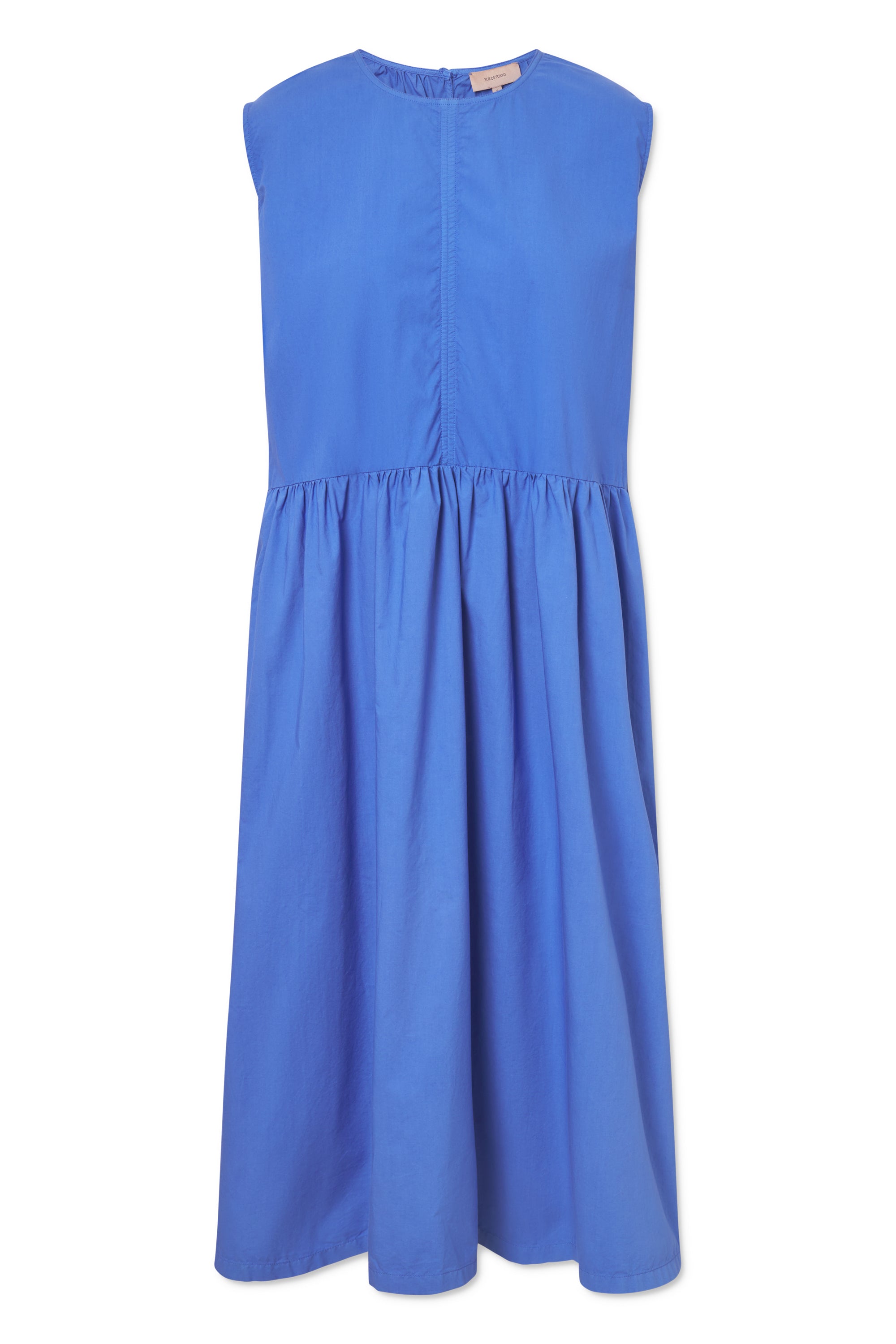 Rue de Tokyo DIANE ORGANIC GARMENT DYED POPLIN DRESSES LAPIS BLUE