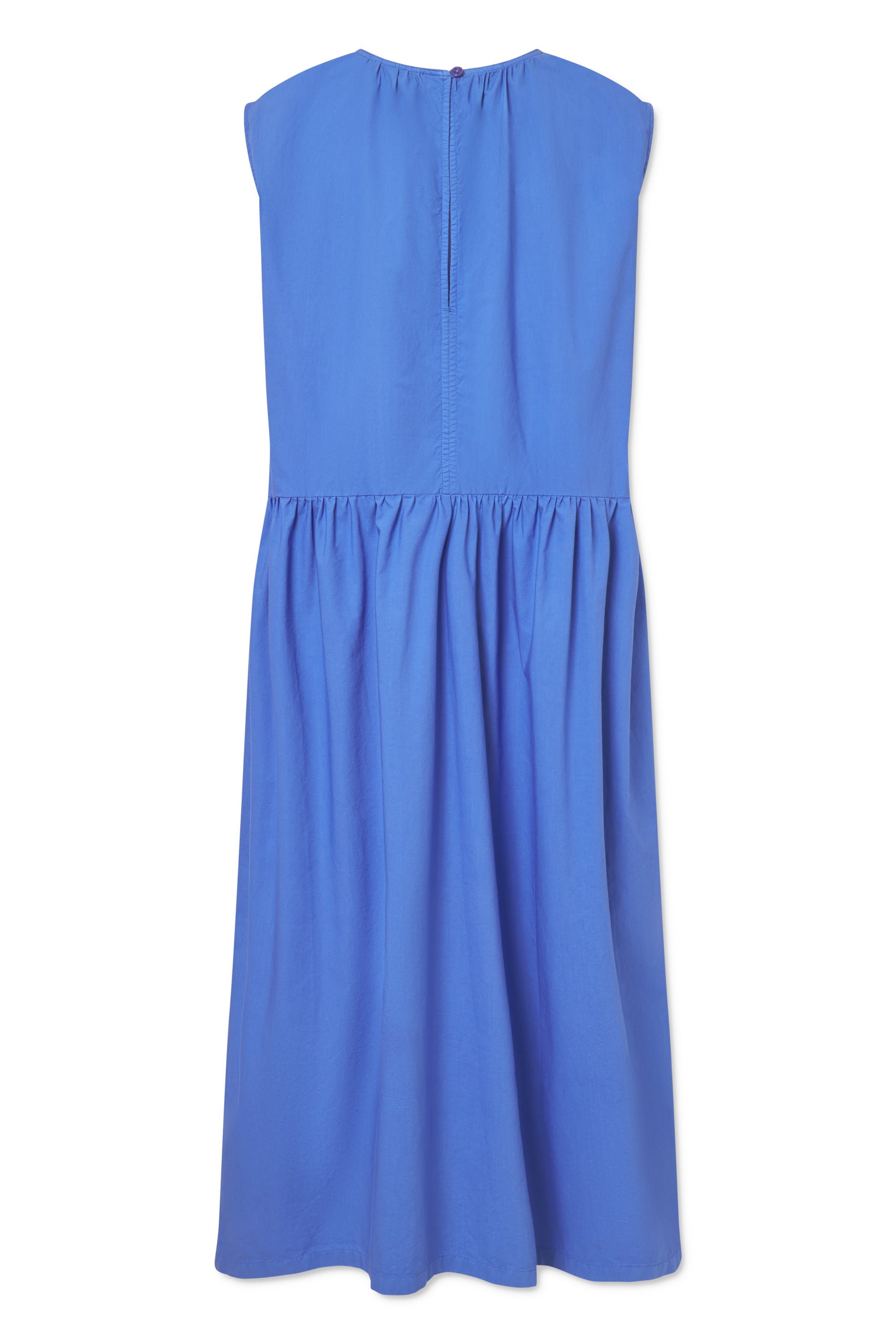 Rue de Tokyo DIANE ORGANIC GARMENT DYED POPLIN DRESSES LAPIS BLUE