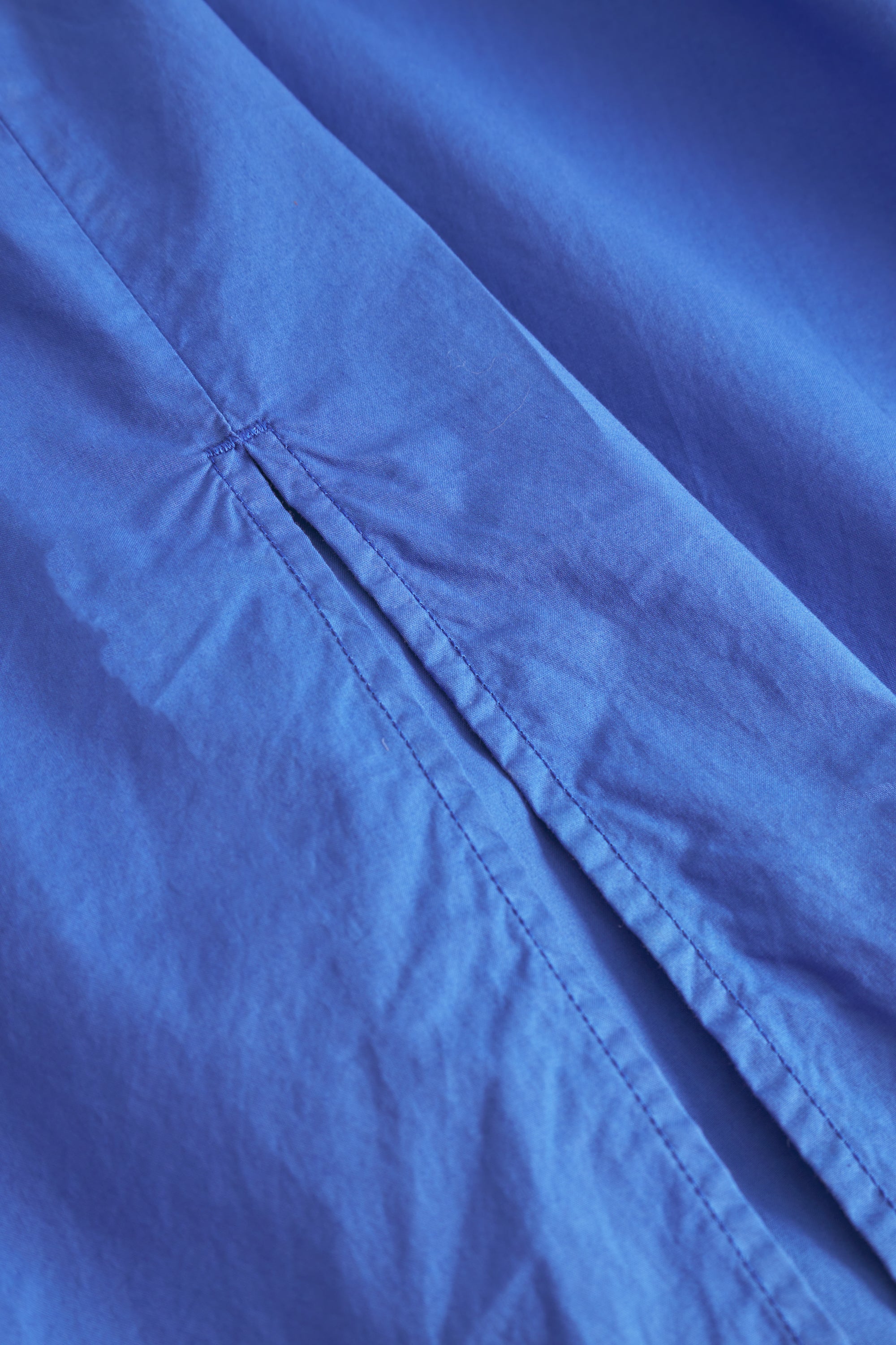 Rue de Tokyo DIANE ORGANIC GARMENT DYED POPLIN DRESSES LAPIS BLUE