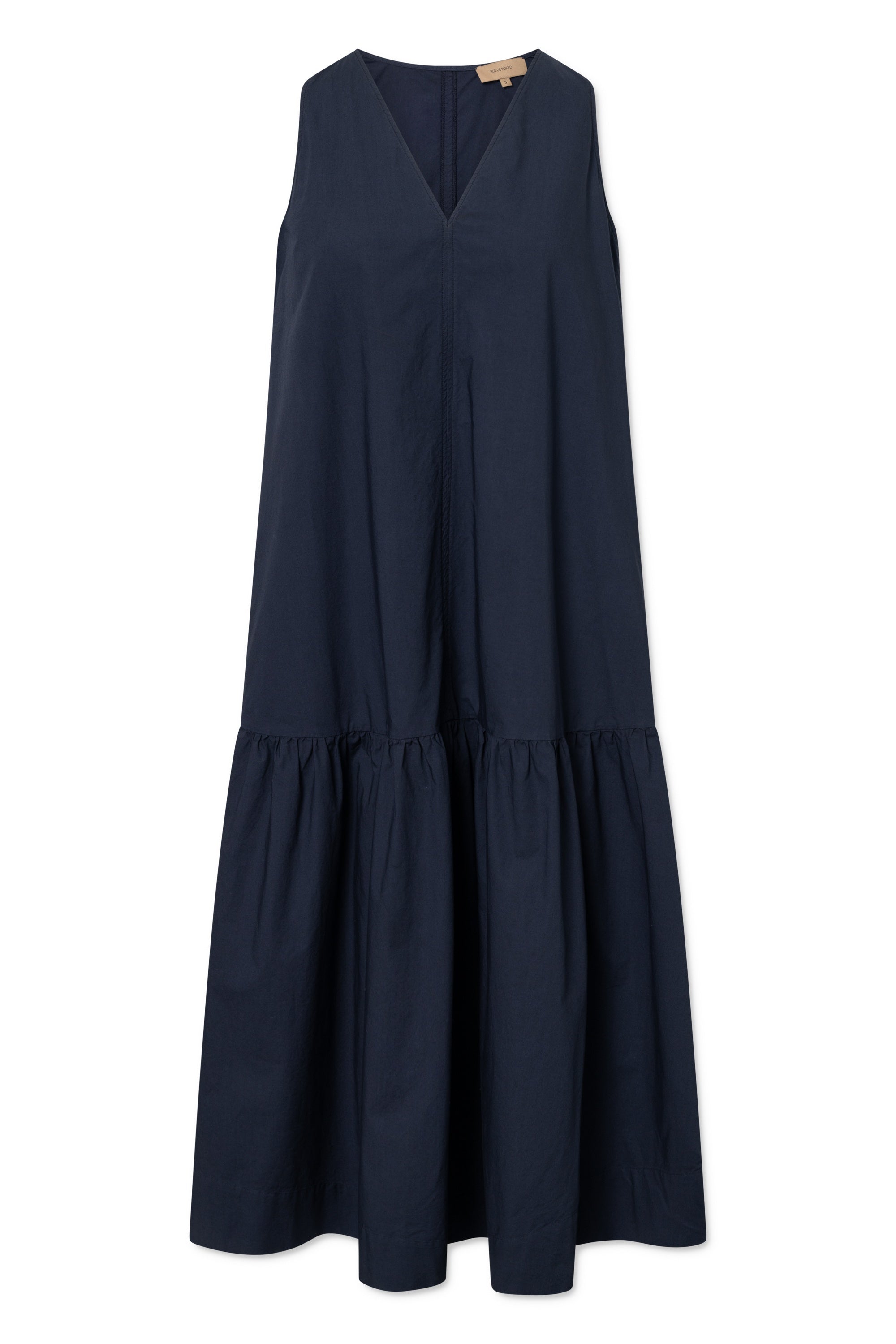 Rue de Tokyo DODDA ORGANIC GARMENT DYED POPLIN Dresses DARK NAVY