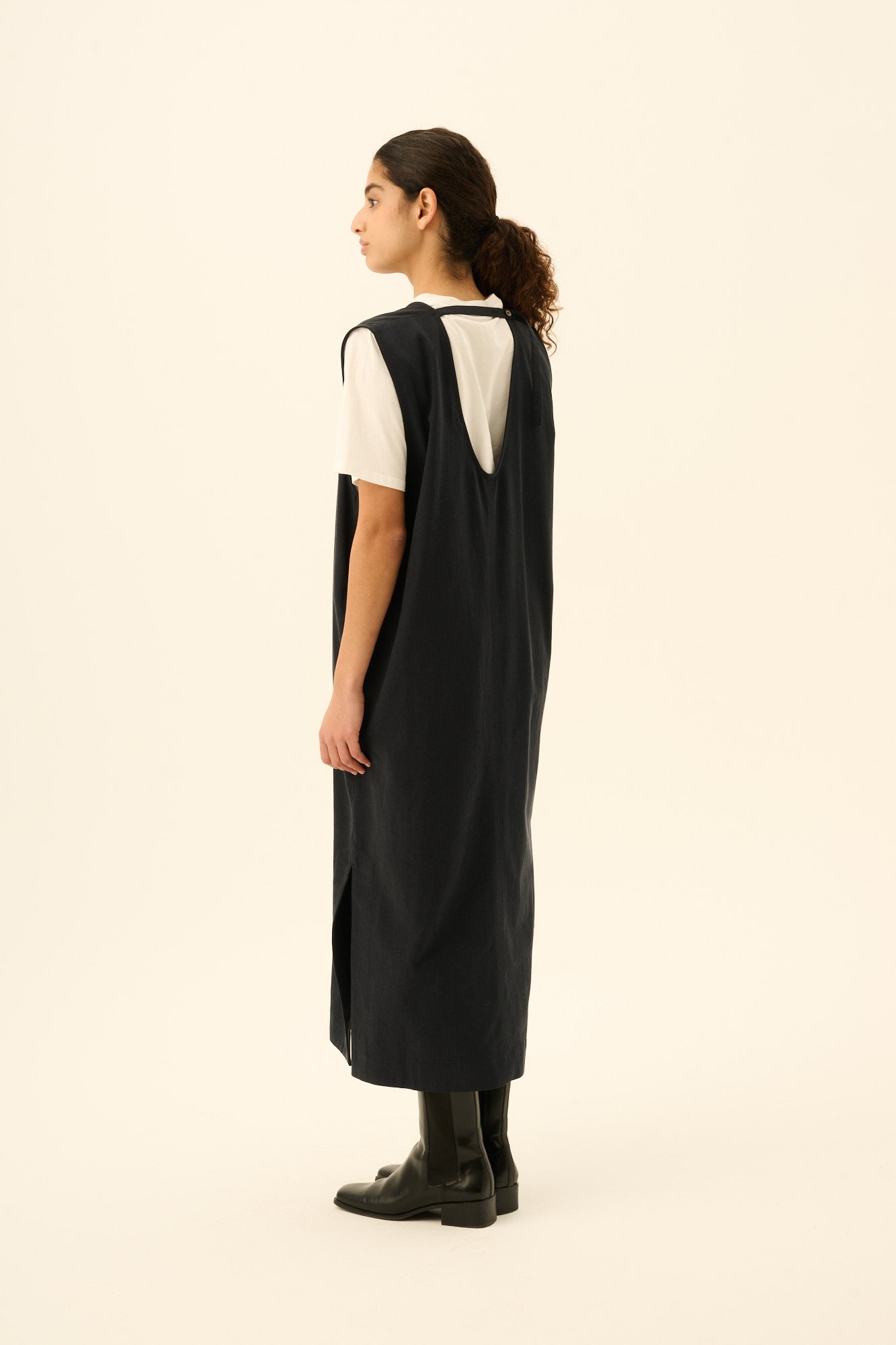 Rue de Tokyo DONELLA SANDWASHED CT TENCEL Dresses NAVY