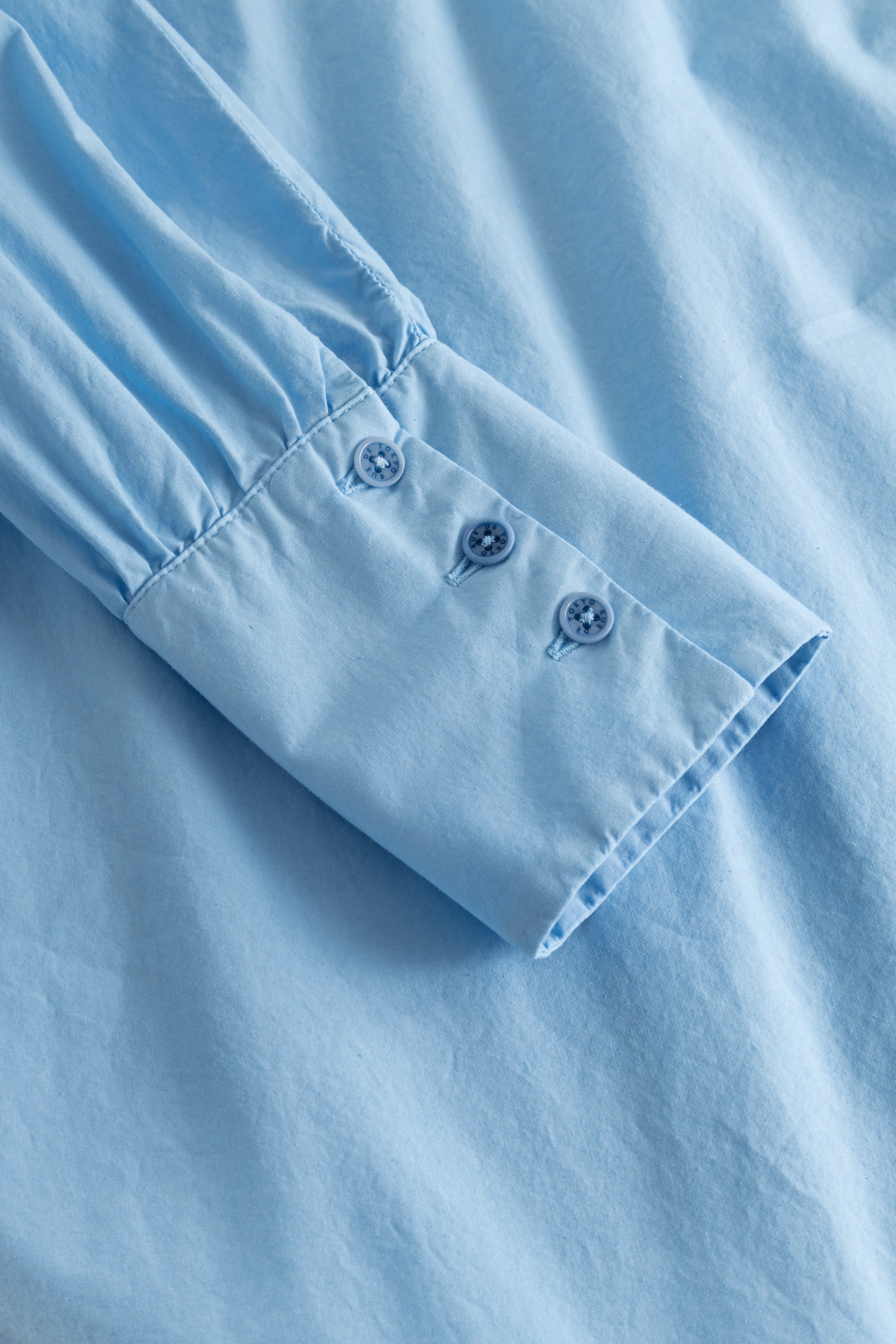 Rue de Tokyo DORTHE GMTD GARMENT DYED POPLIN Dresses BRIGHT LIGHT BLUE