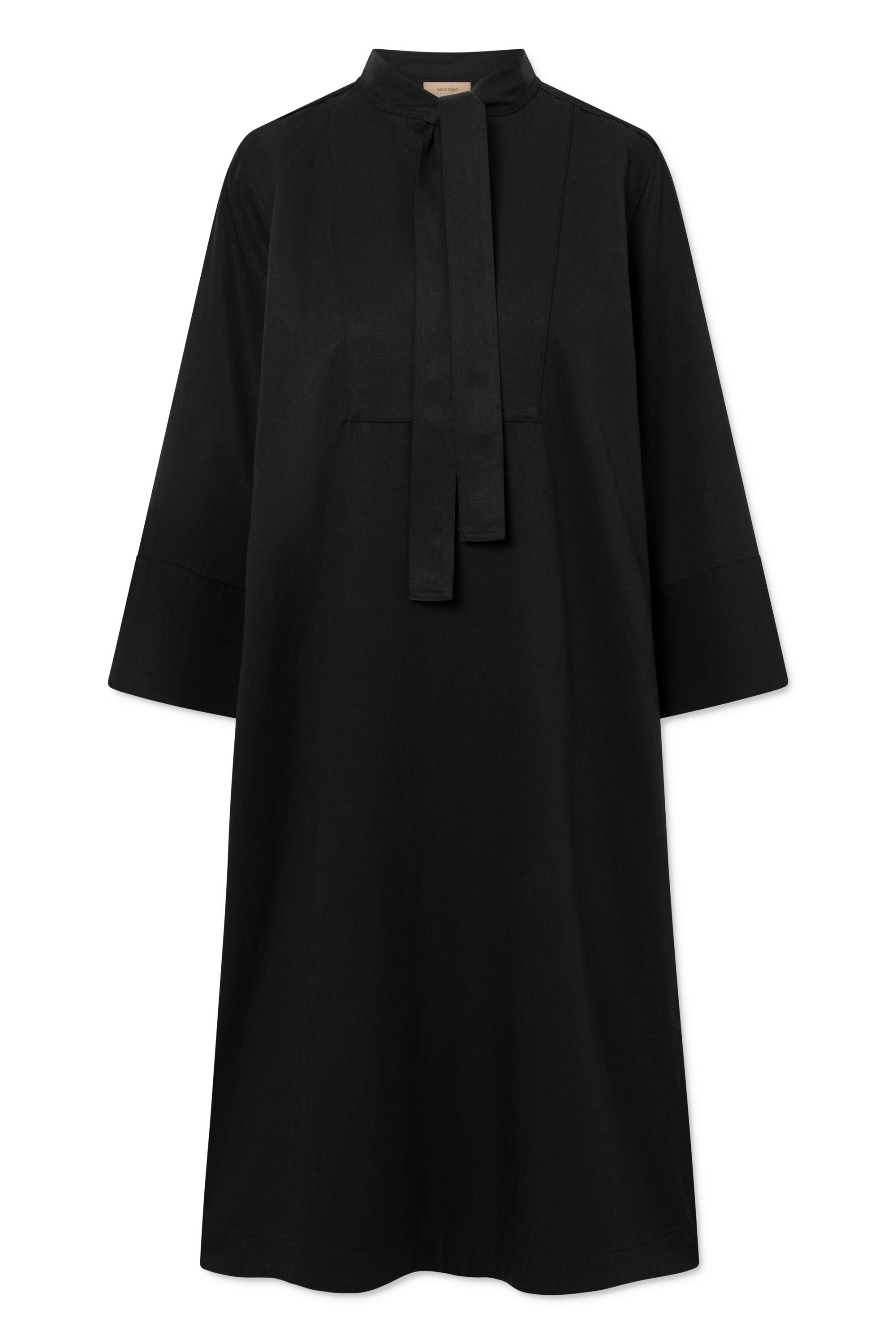 Rue de Tokyo DOT SANDWASHED CT TENCEL Dresses BLACK