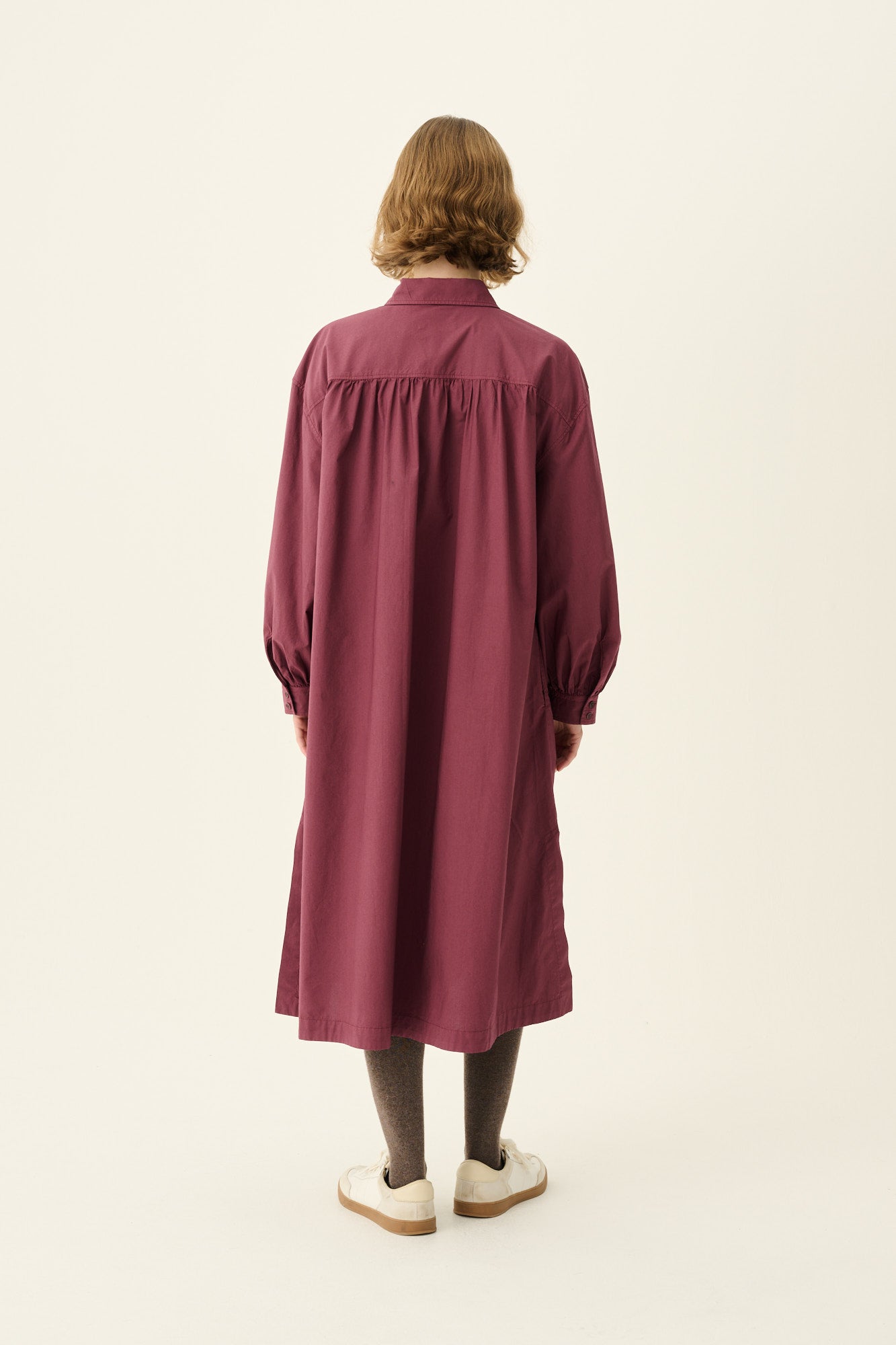 Rue de Tokyo DOUKA ORGANIC GARMENT DYED POPLIN Dresses BURGUNDY