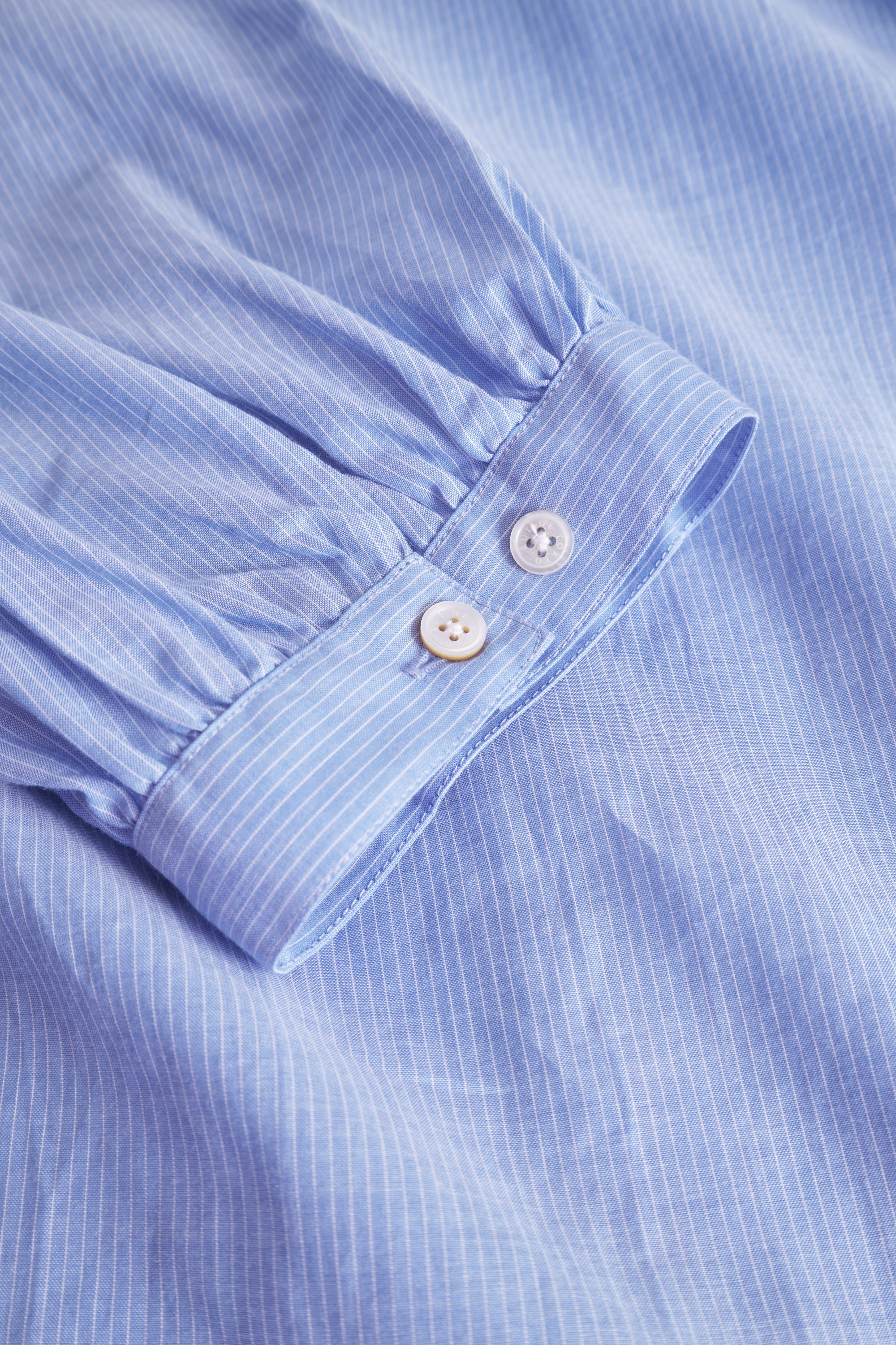 Rue de Tokyo DOUKU COTTON VOILE DRESSES LIGHT BLUE STRIPE