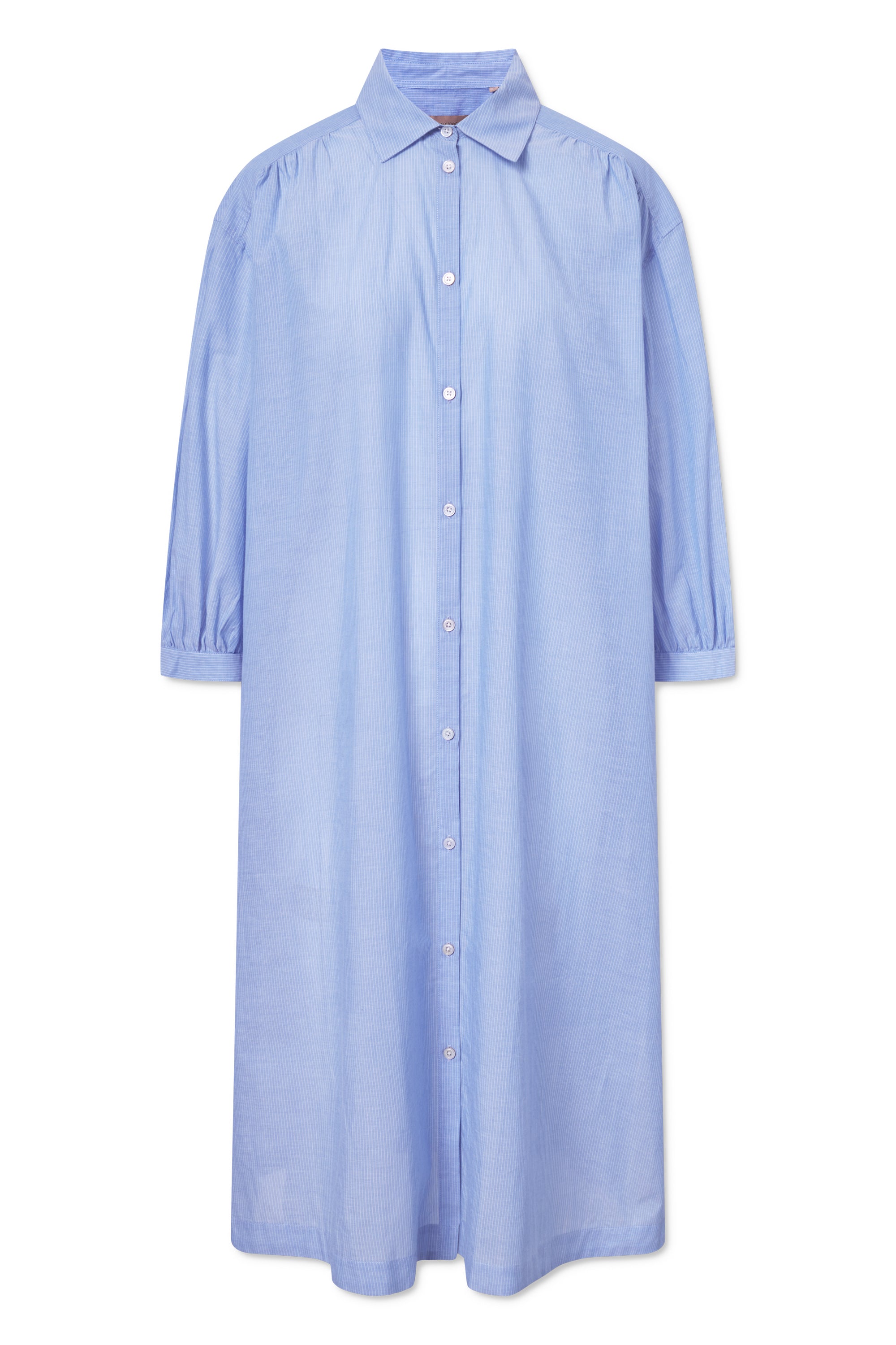 Rue de Tokyo DOUKU COTTON VOILE DRESSES LIGHT BLUE STRIPE