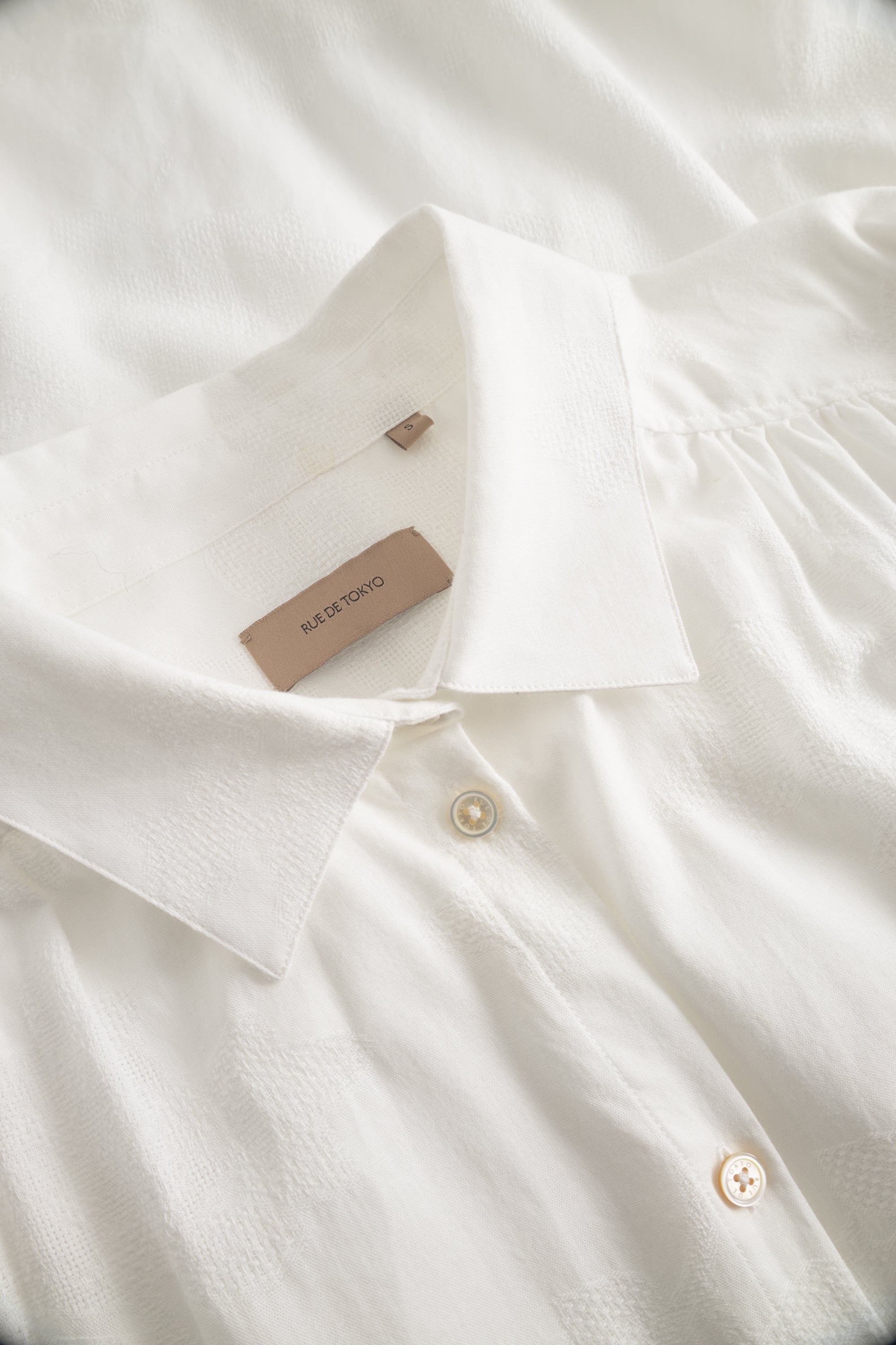 Rue de Tokyo DOUKU TRANSPARENT FLOWER Dresses WHITE