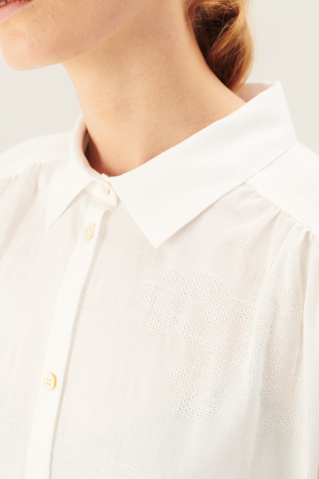 Rue de Tokyo DOUKU TRANSPARENT FLOWER Dresses WHITE