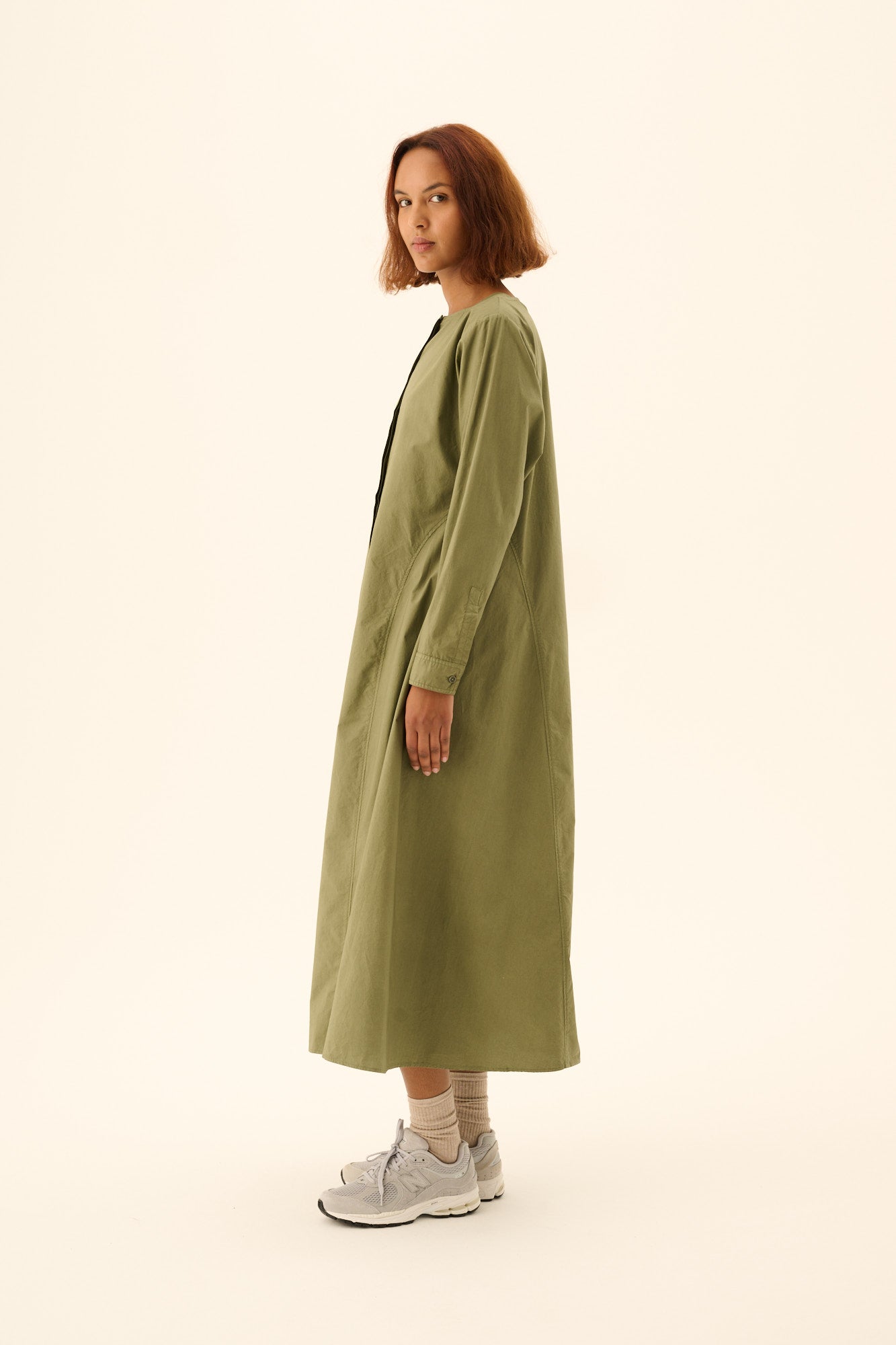 Rue de Tokyo DOXY GMTD POPLIN Dresses MOSS GREEN