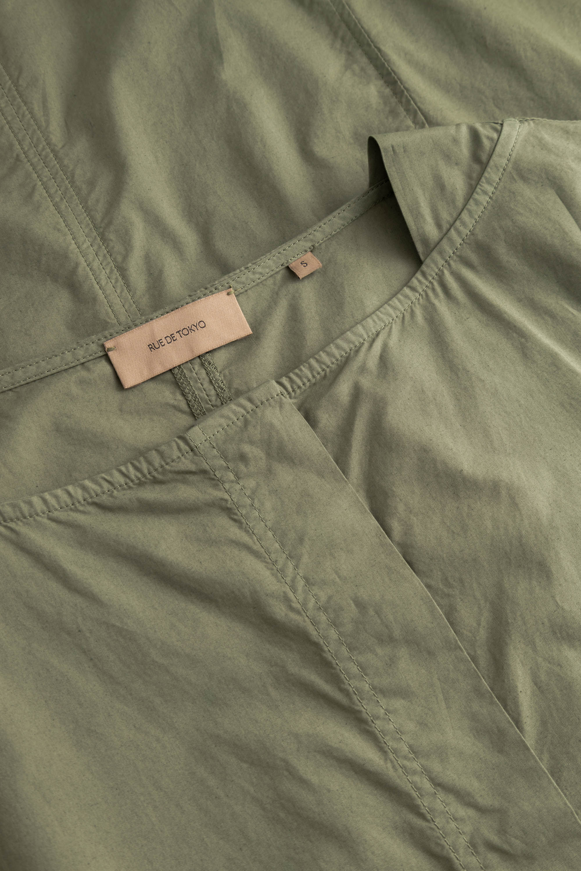 Rue de Tokyo DOXY GMTD POPLIN Dresses MOSS GREEN