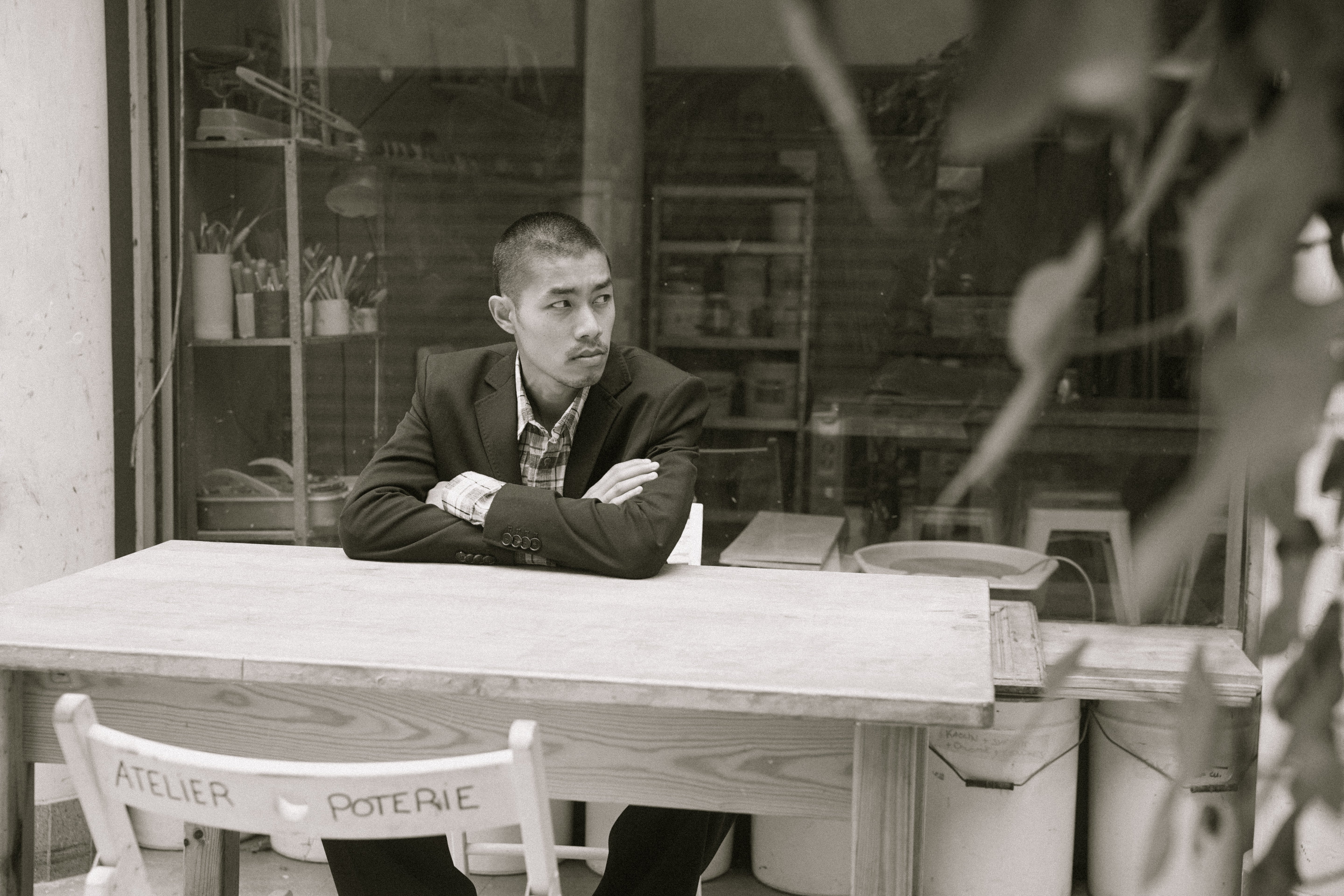 Man sitting at table