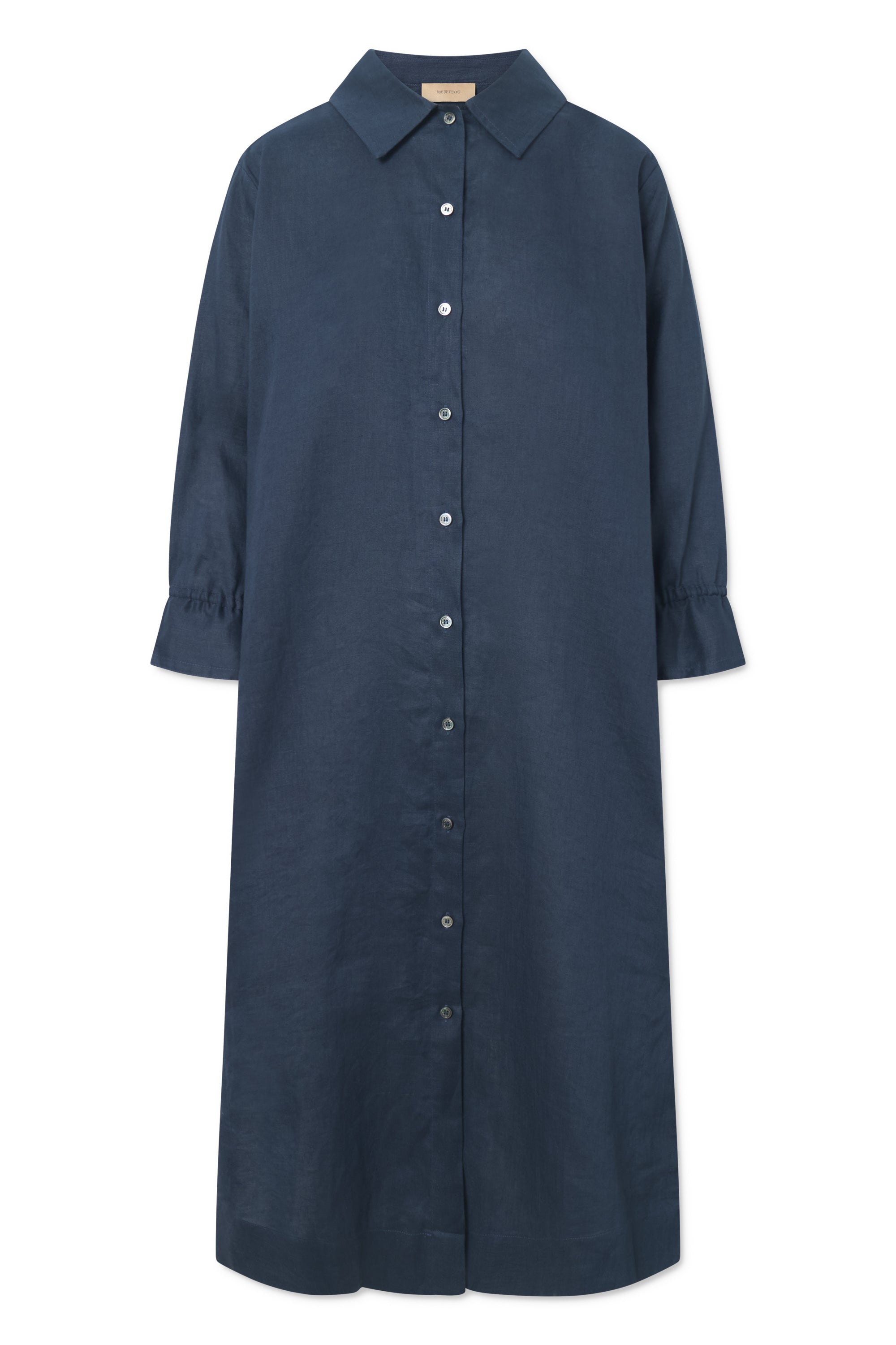 Rue de Tokyo DURI SOLID LINEN Dresses NAVY