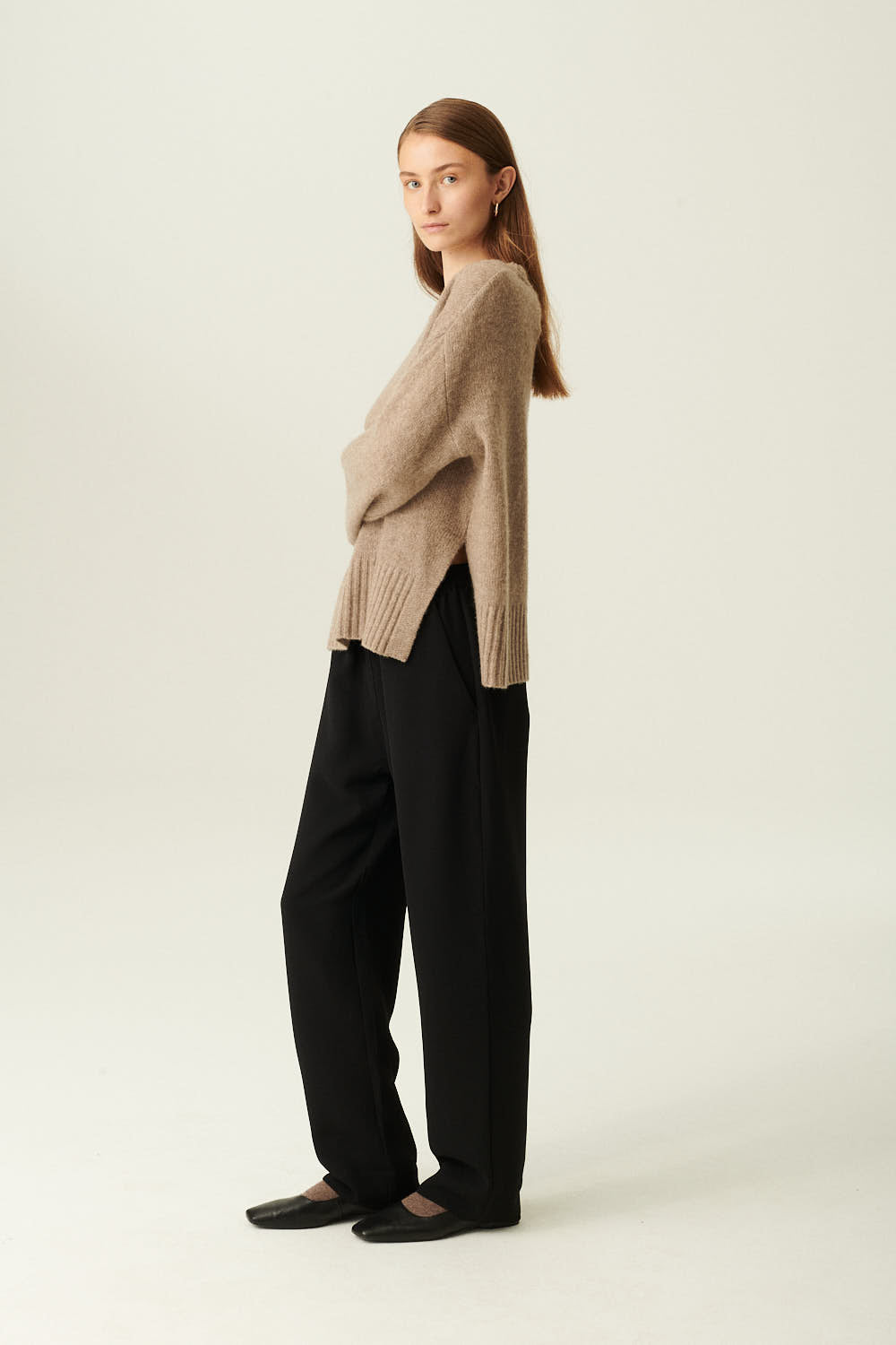 Rue de Tokyo KAISA CASHMERE SILK SWEATER NOUGAT SWEATER NOUGAT
