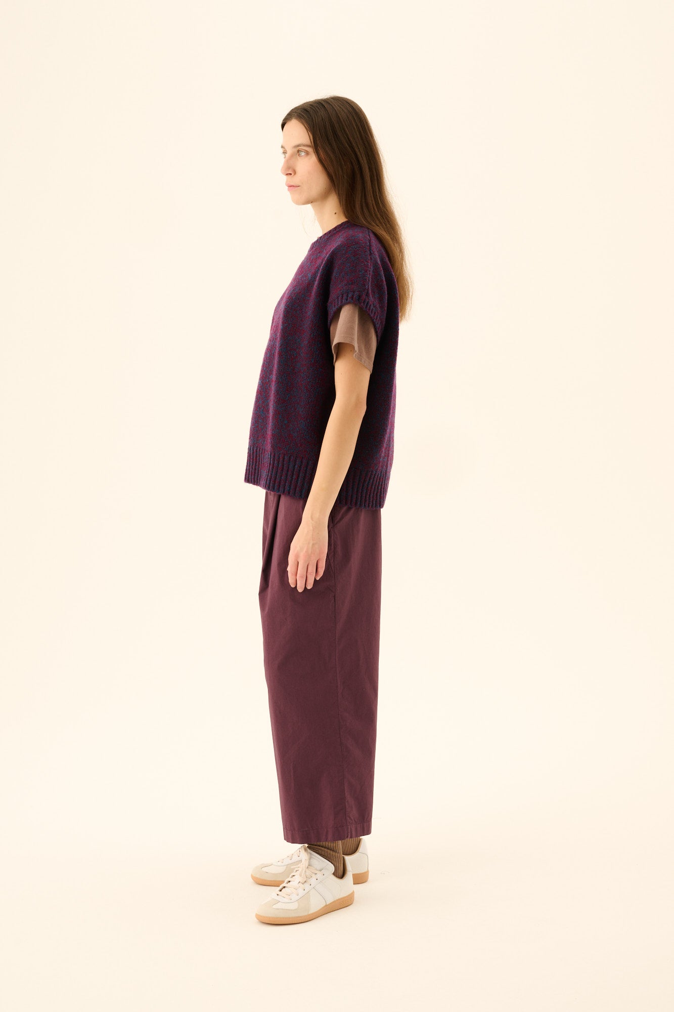 Rue de Tokyo KALINA NOVELTY KNIT Sweater NAVY / AUBERGINE