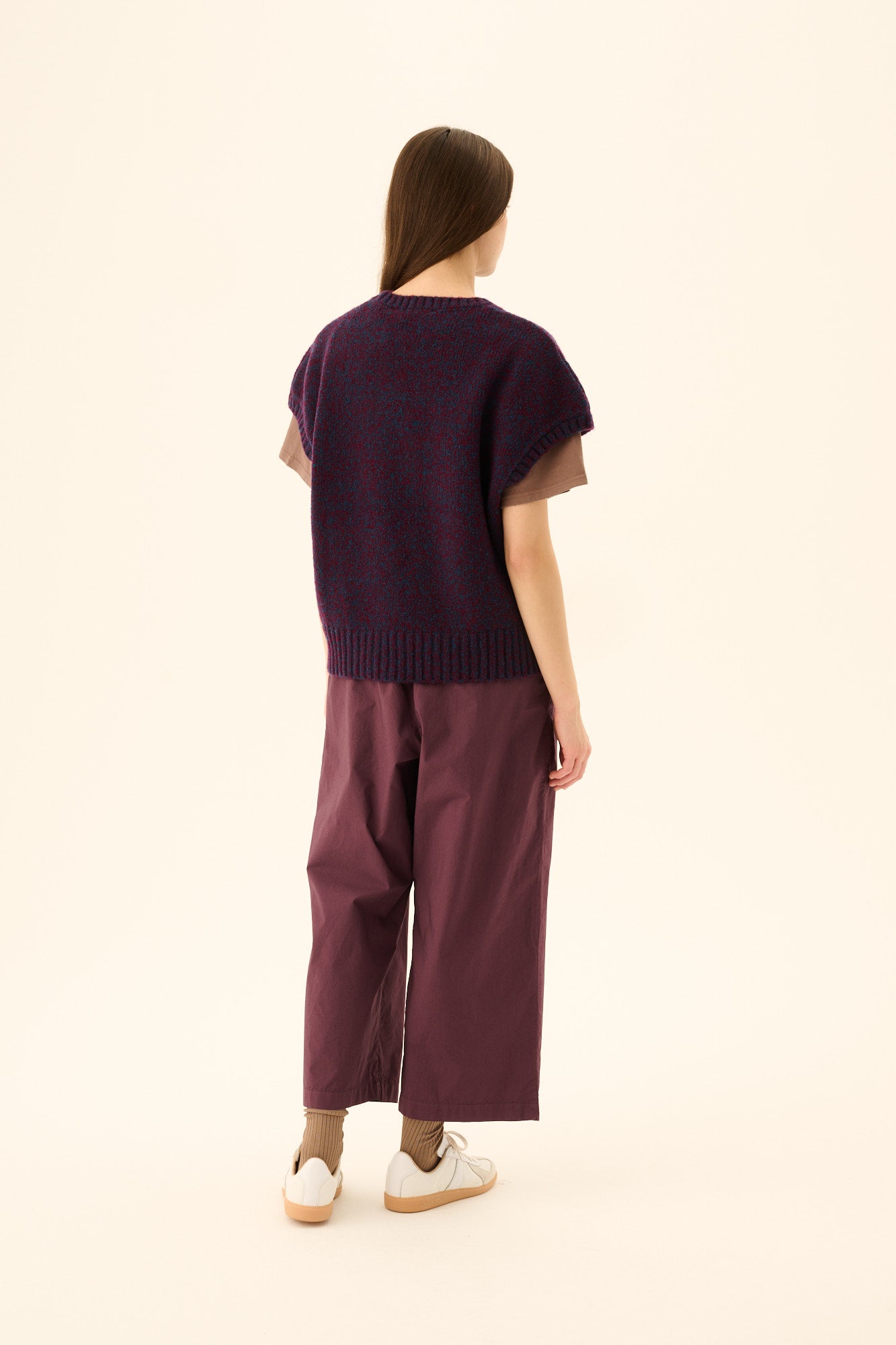 Rue de Tokyo KALINA NOVELTY KNIT Sweater NAVY / AUBERGINE