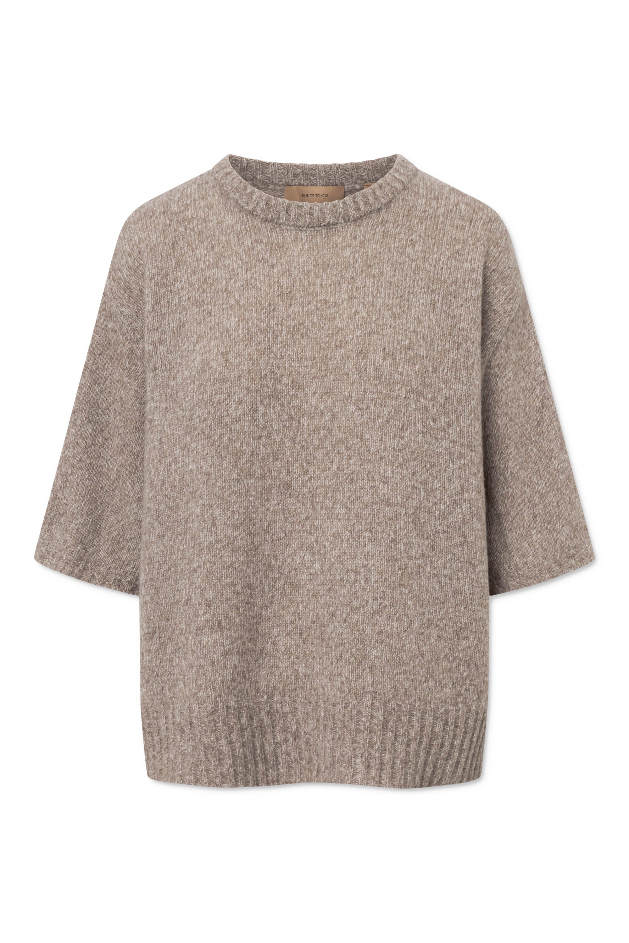 Rue de Tokyo KARA CASHMERE SILK Sweater LIGHT BROWN MELANGE
