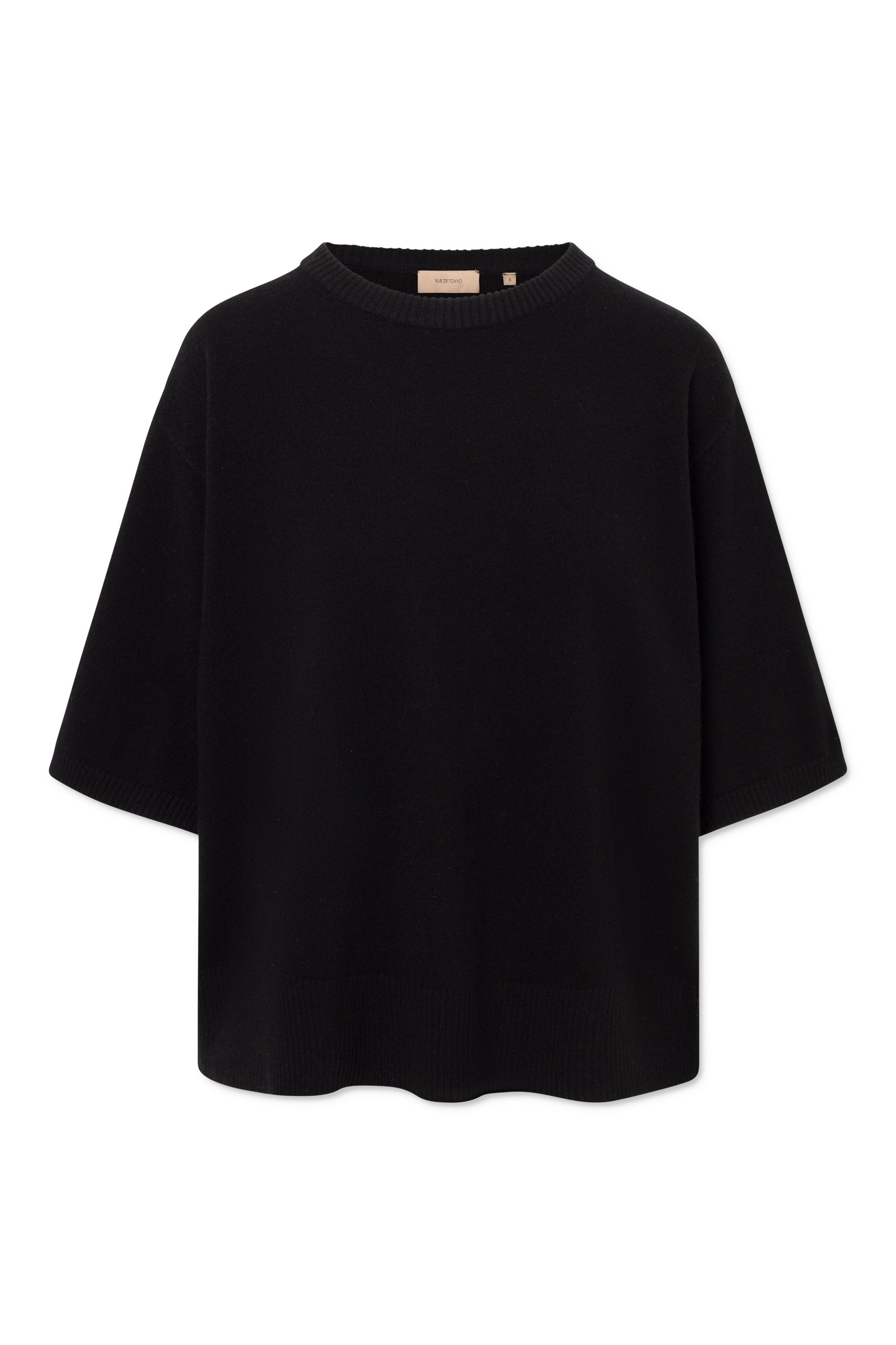 Rue de Tokyo KARA MERINO T-Shirts BLACK