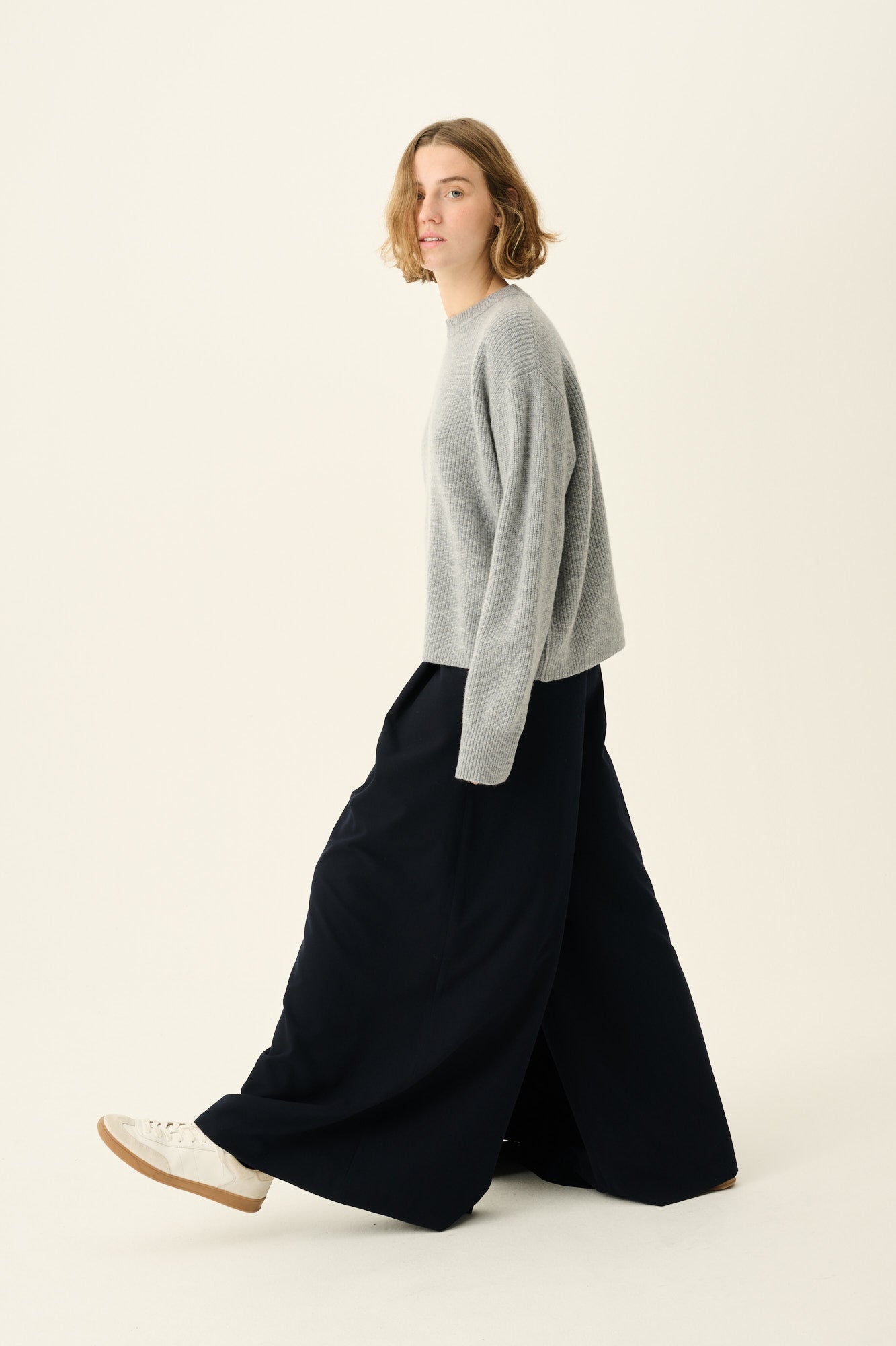 Rue de Tokyo KARLI MERINO CASHMERE BLEND Knitwear GREY MELANGE