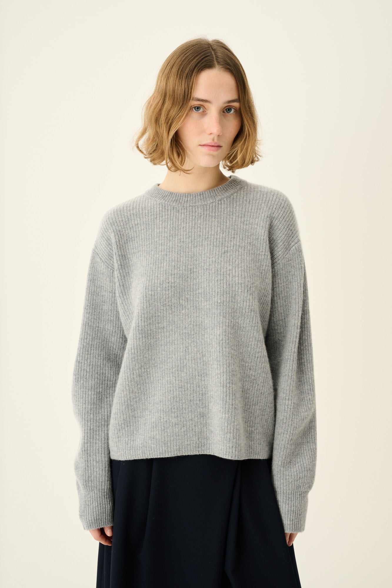 Rue de Tokyo KARLI MERINO CASHMERE BLEND Knitwear GREY MELANGE