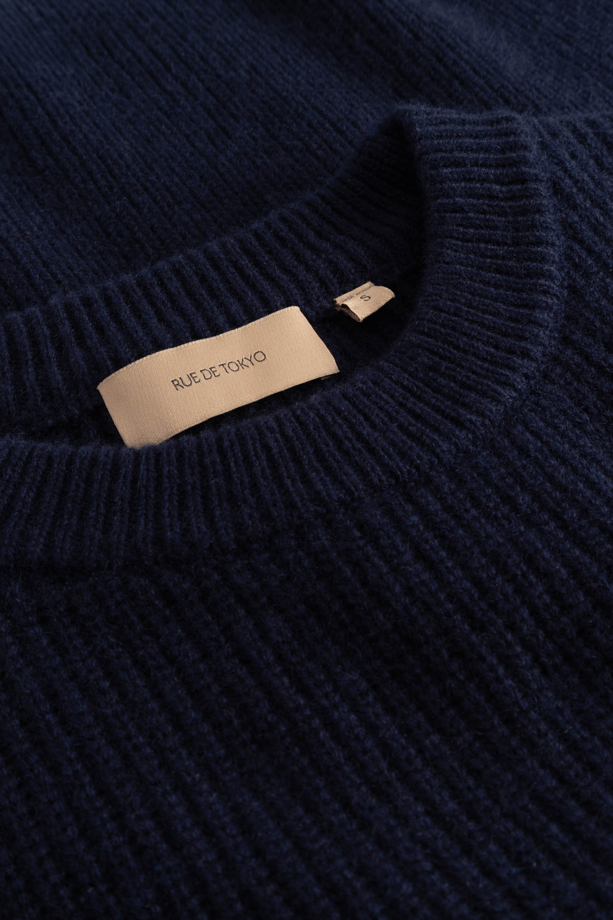 Rue de Tokyo KARLI MERINO CASHMERE BLEND Sweater NAVY