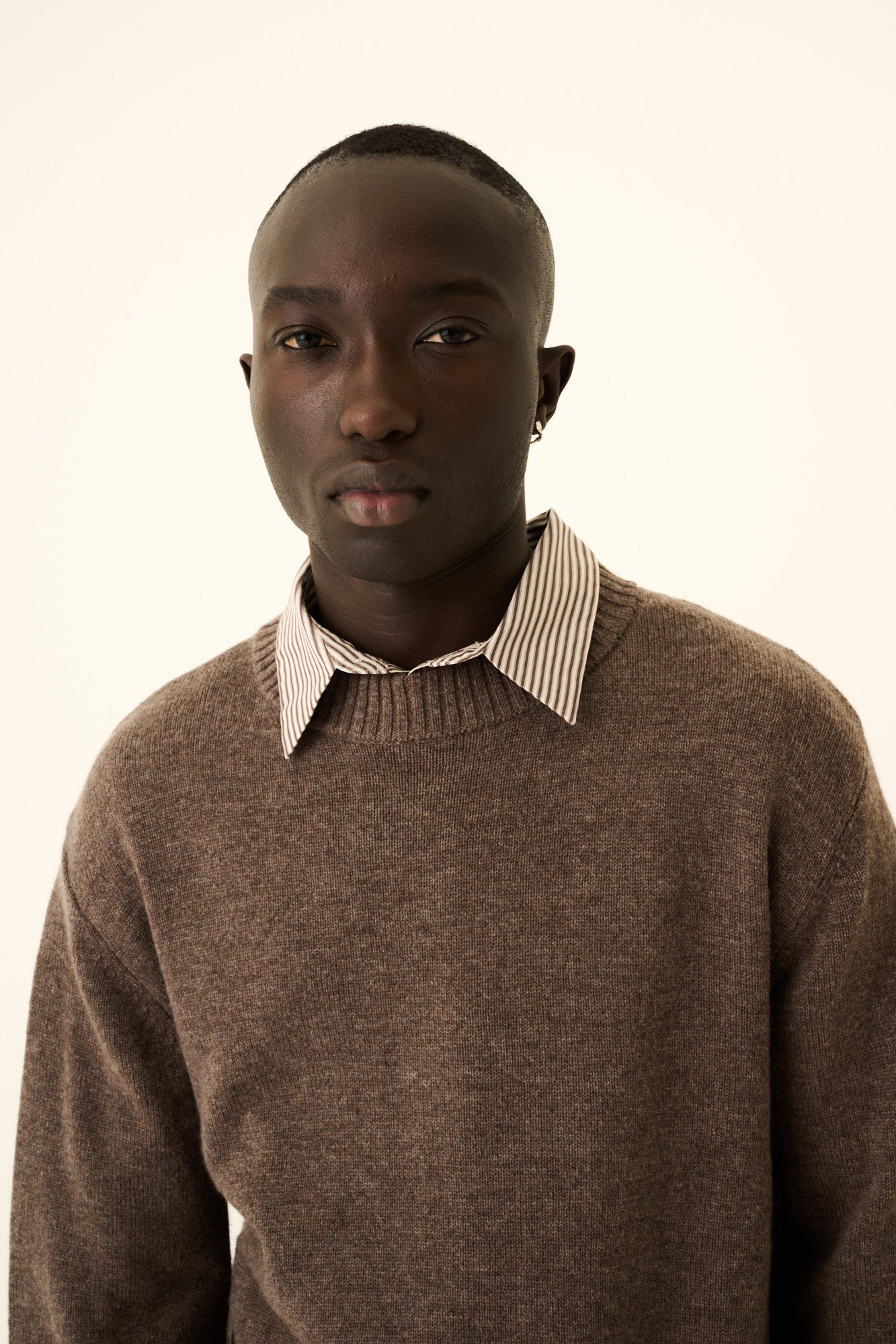 Rue de Tokyo KARLOS MERINO CASHMERE BLEND Sweater BROWN