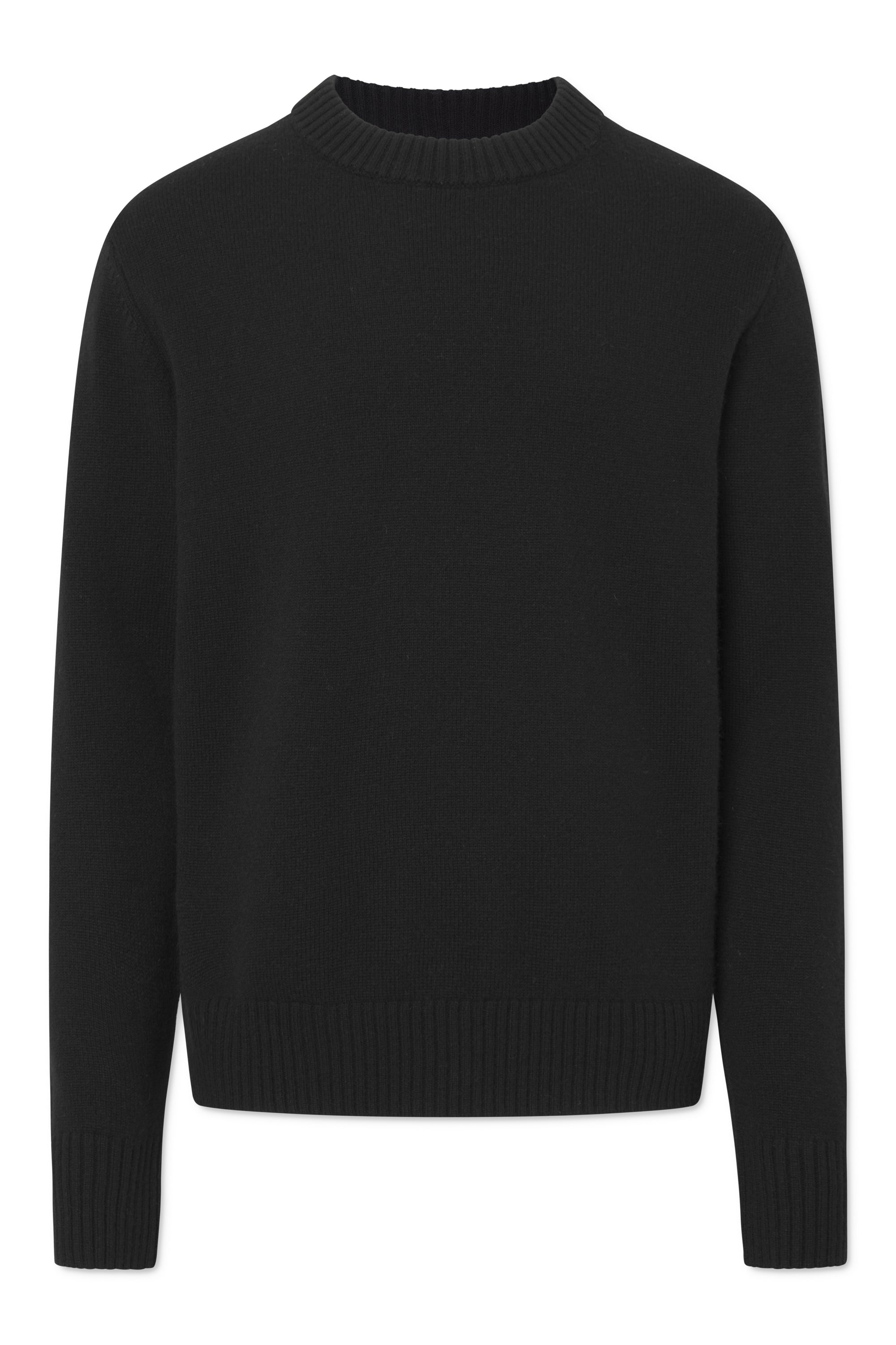 Rue de Tokyo KARLOS MERINO CASHMERE KNIT Knitwear BLACK