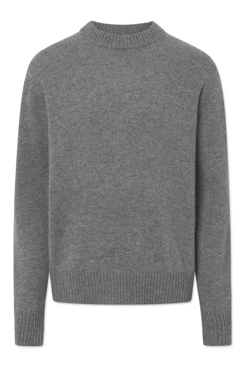 Rue de Tokyo KARLOS MERINO CASHMERE KNIT SWEATER DARK GREY MELANGE