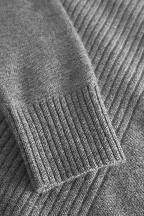 Rue de Tokyo KARLOS MERINO CASHMERE KNIT SWEATER DARK GREY MELANGE