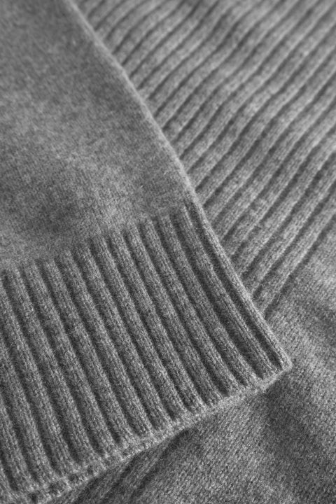 Rue de Tokyo KARLOS MERINO CASHMERE KNIT SWEATER DARK GREY MELANGE