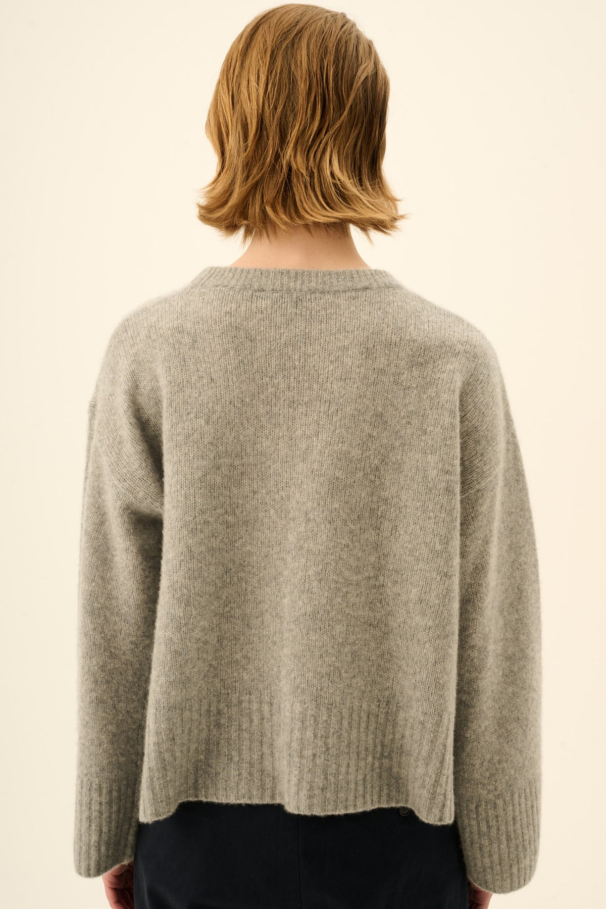 Rue de Tokyo KATH CASHMERE SIILK Sweater THUNDER