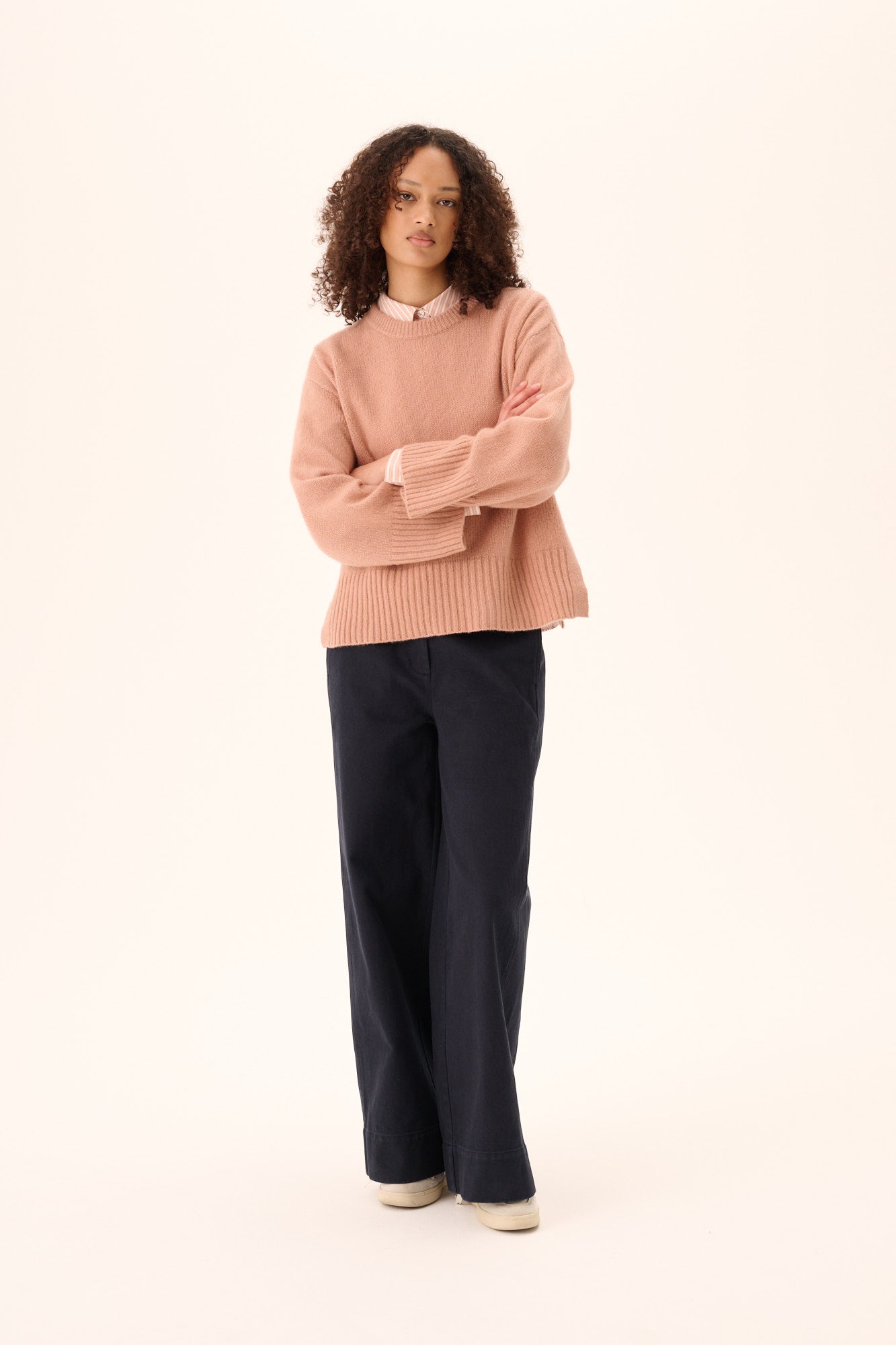 Rue de Tokyo KATH CASHMERE SILK Knitwear BLUSH MELANGE