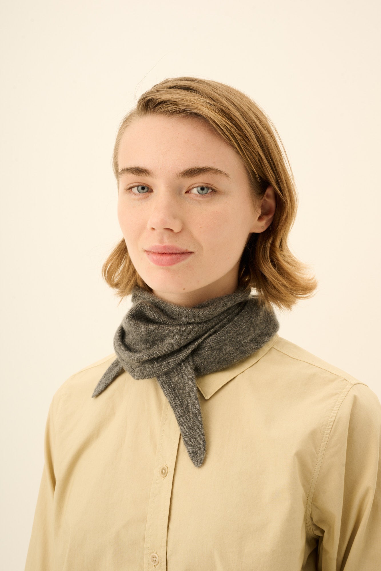 Rue de Tokyo KATUT CASHMERE SILK Scarf THUNDER