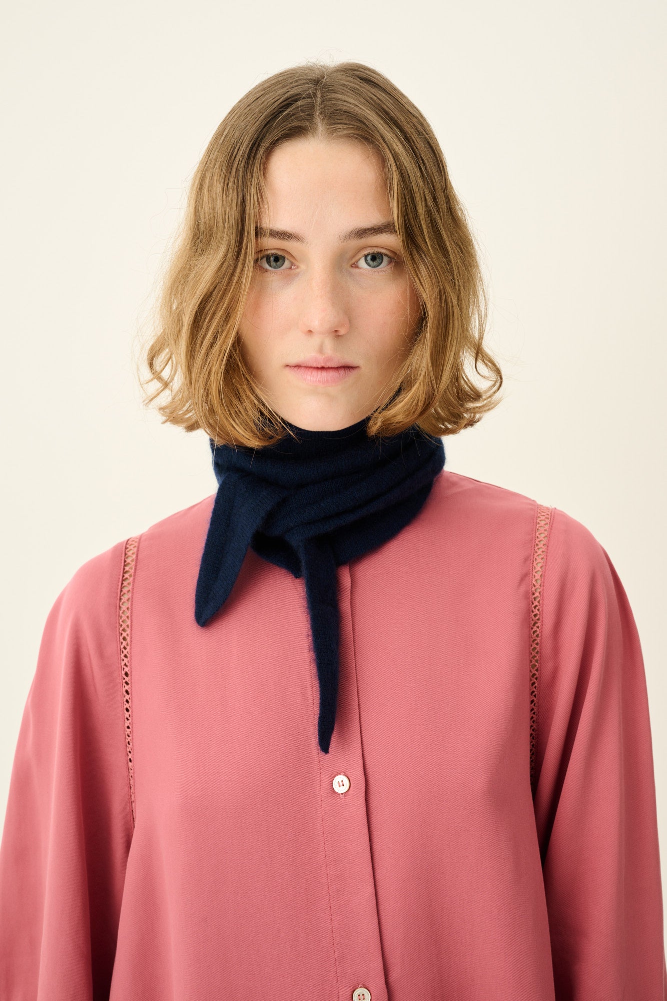 Rue de Tokyo KATUT CASHMERE SILK Accessories ECLIPSE NAVY