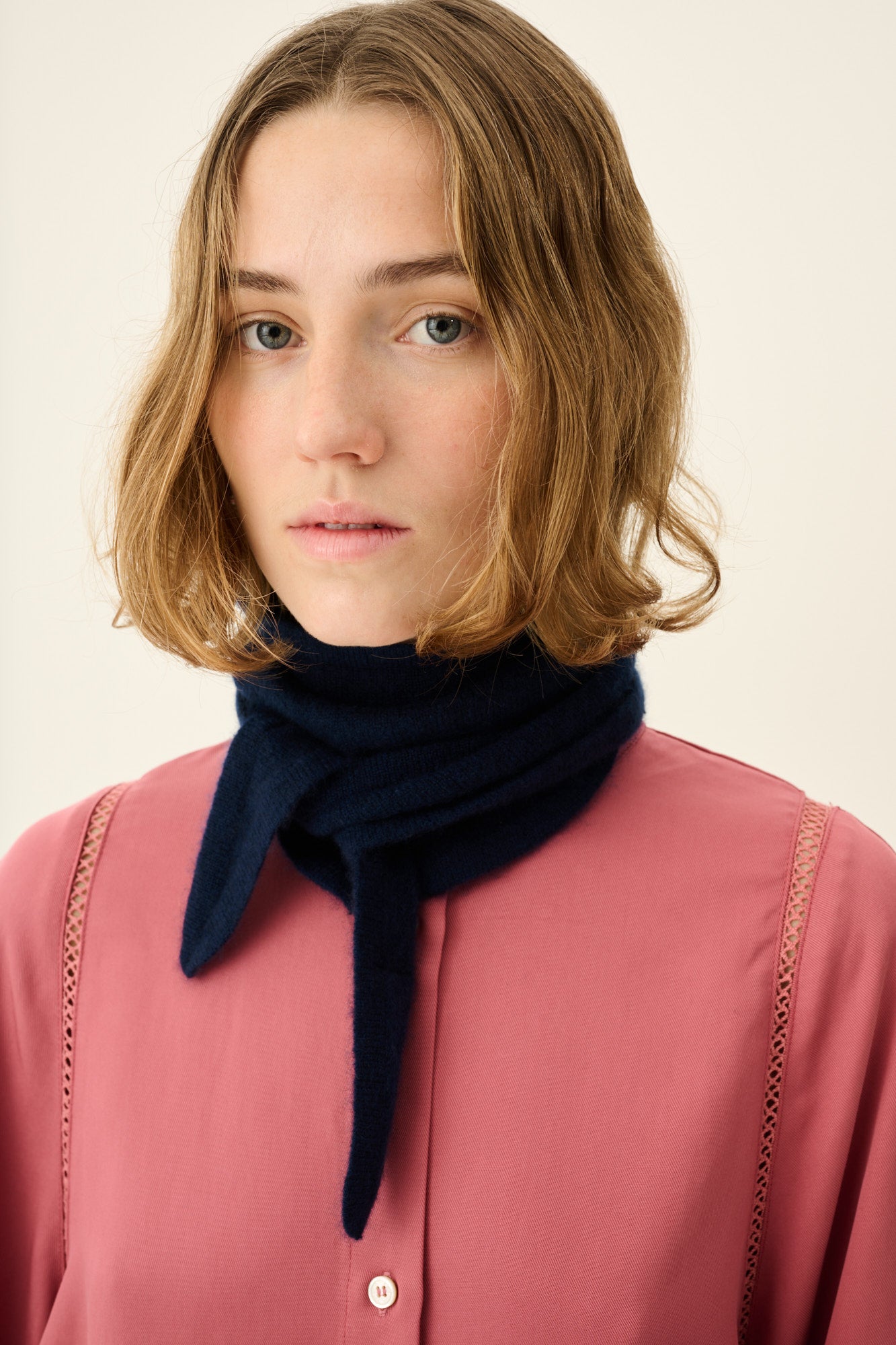 Rue de Tokyo KATUT CASHMERE SILK Accessories ECLIPSE NAVY