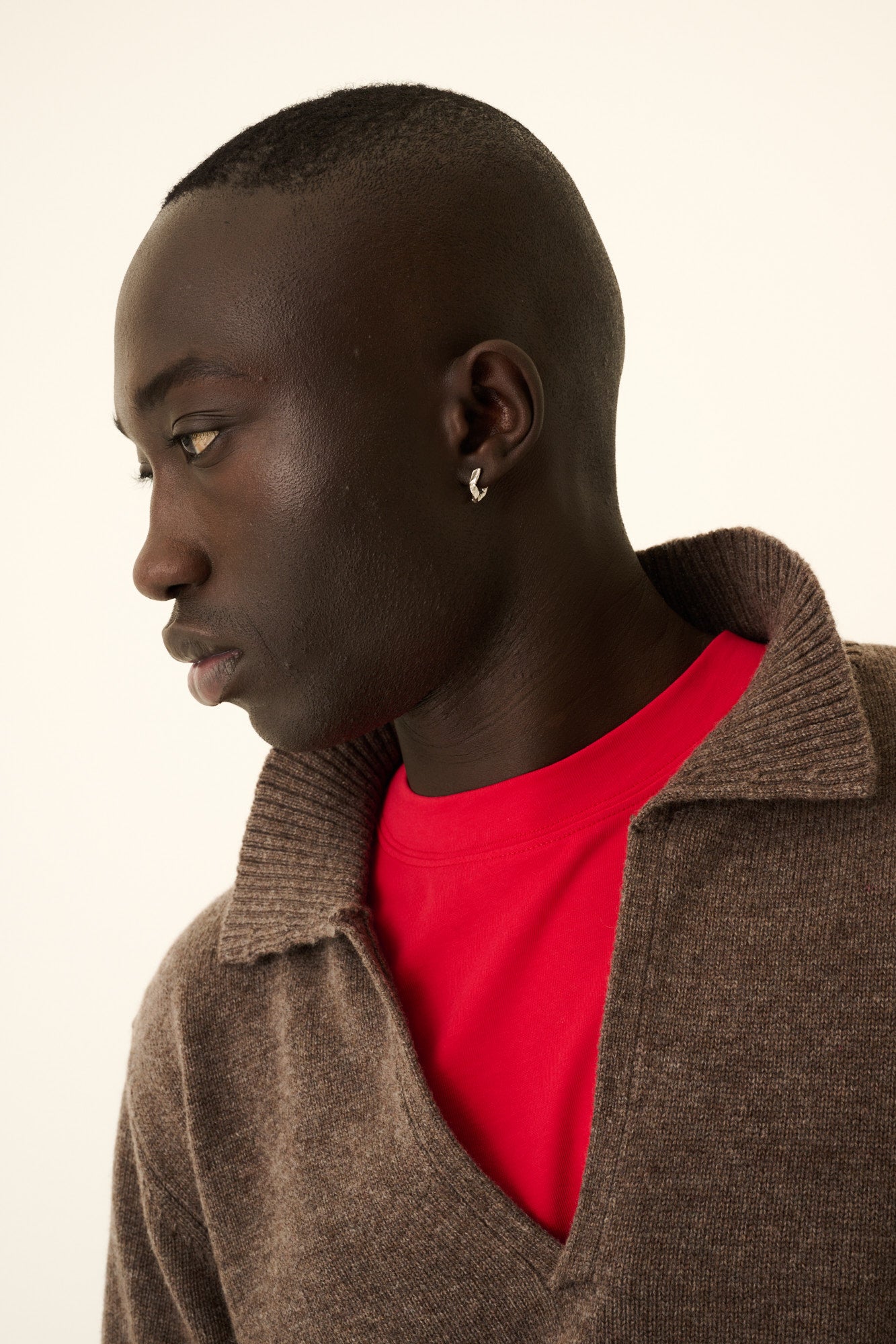 Rue de Tokyo KEITH MERINO CASHMERE BLEND Sweater BROWN