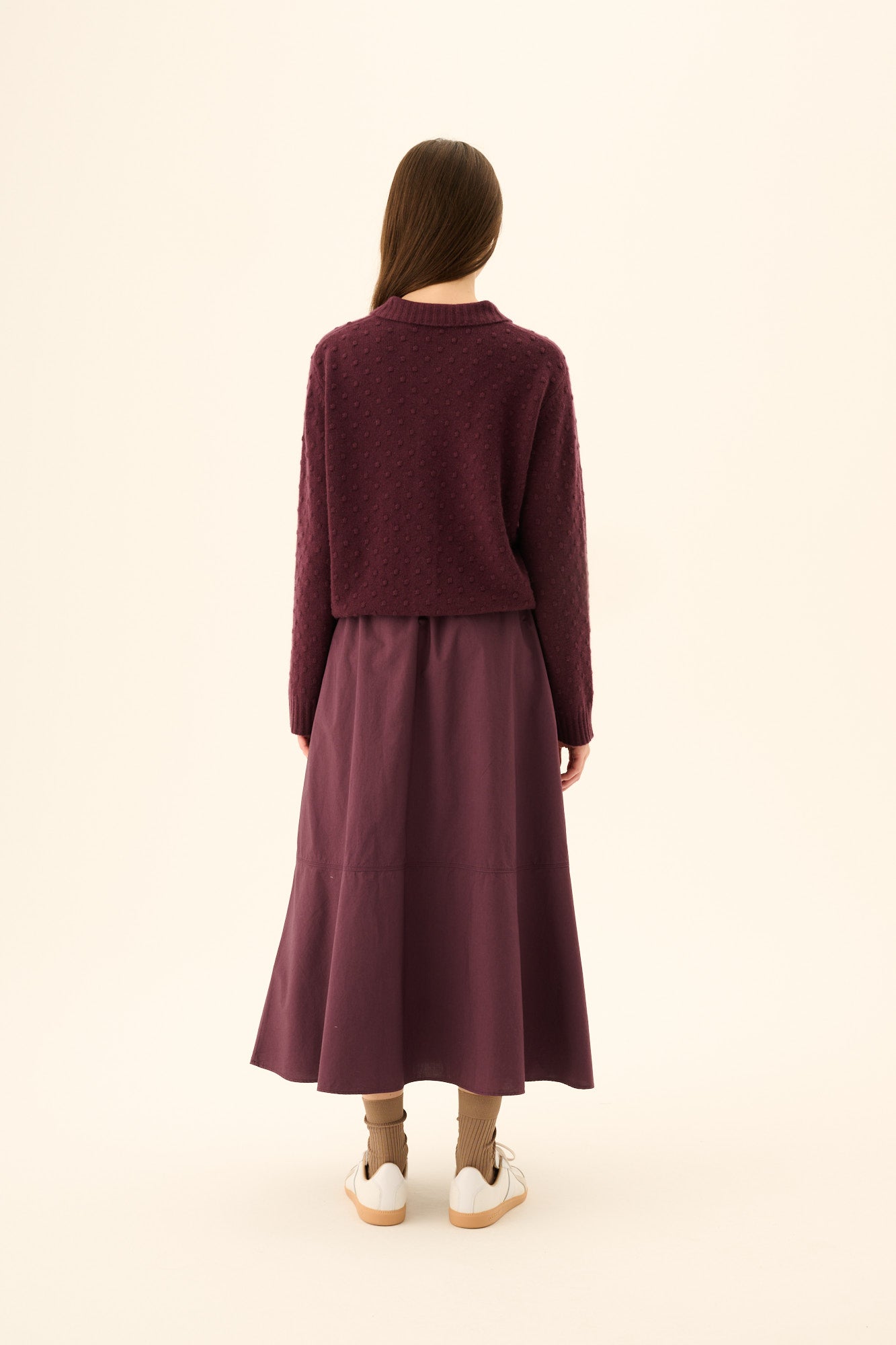 Rue de Tokyo KIAN MERINO Sweater AUBERGINE
