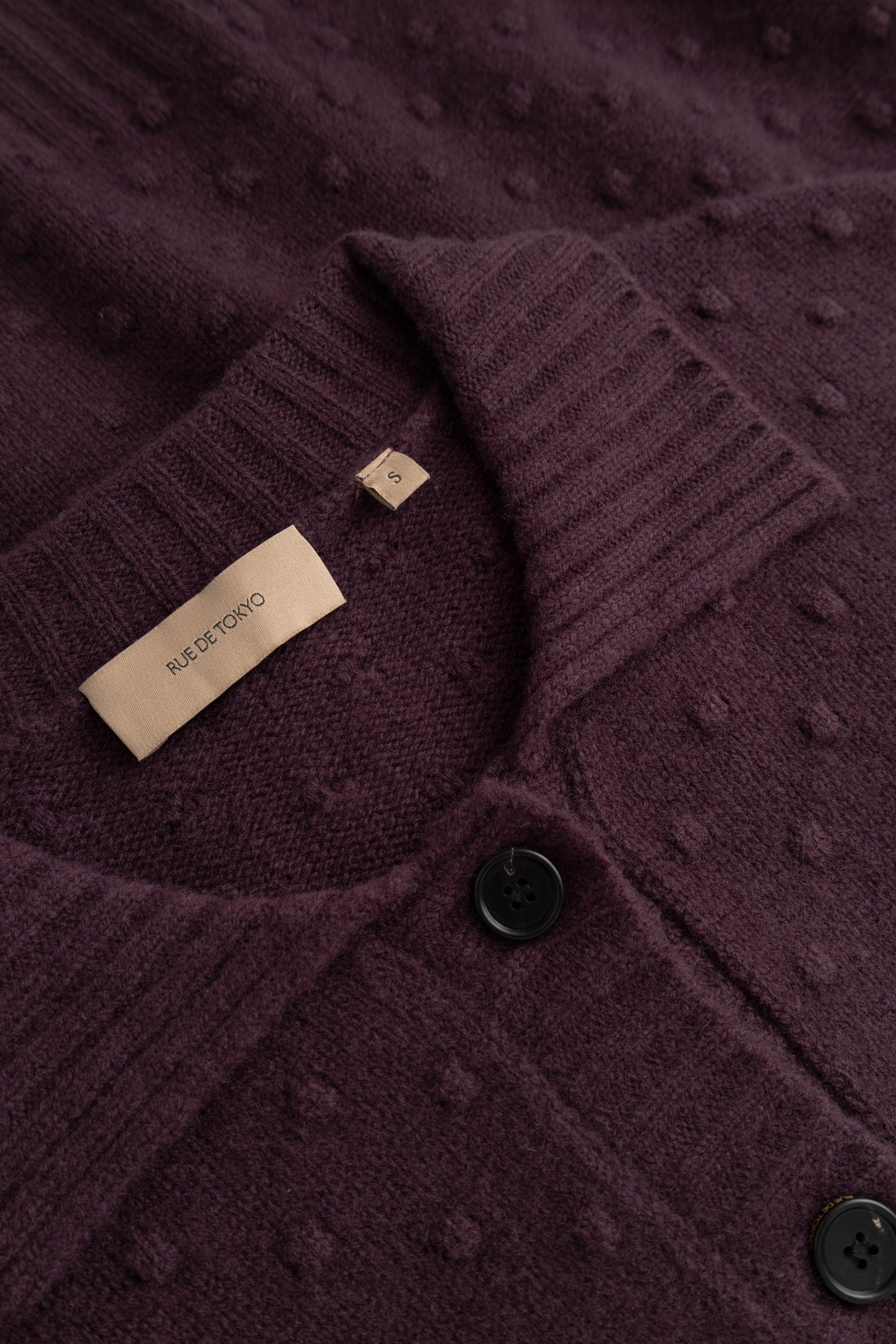 Rue de Tokyo KIAN MERINO Sweater AUBERGINE