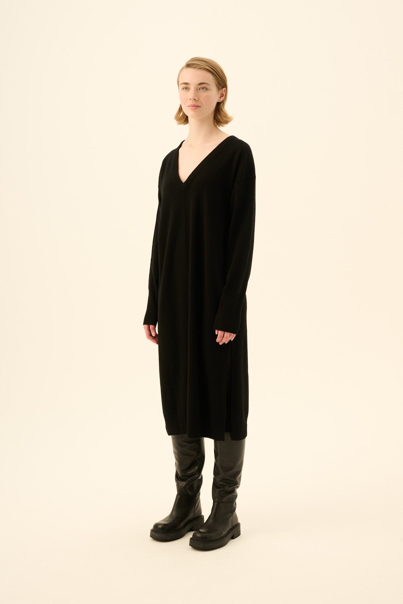 Rue de Tokyo KIKI MERINO Dresses BLACK