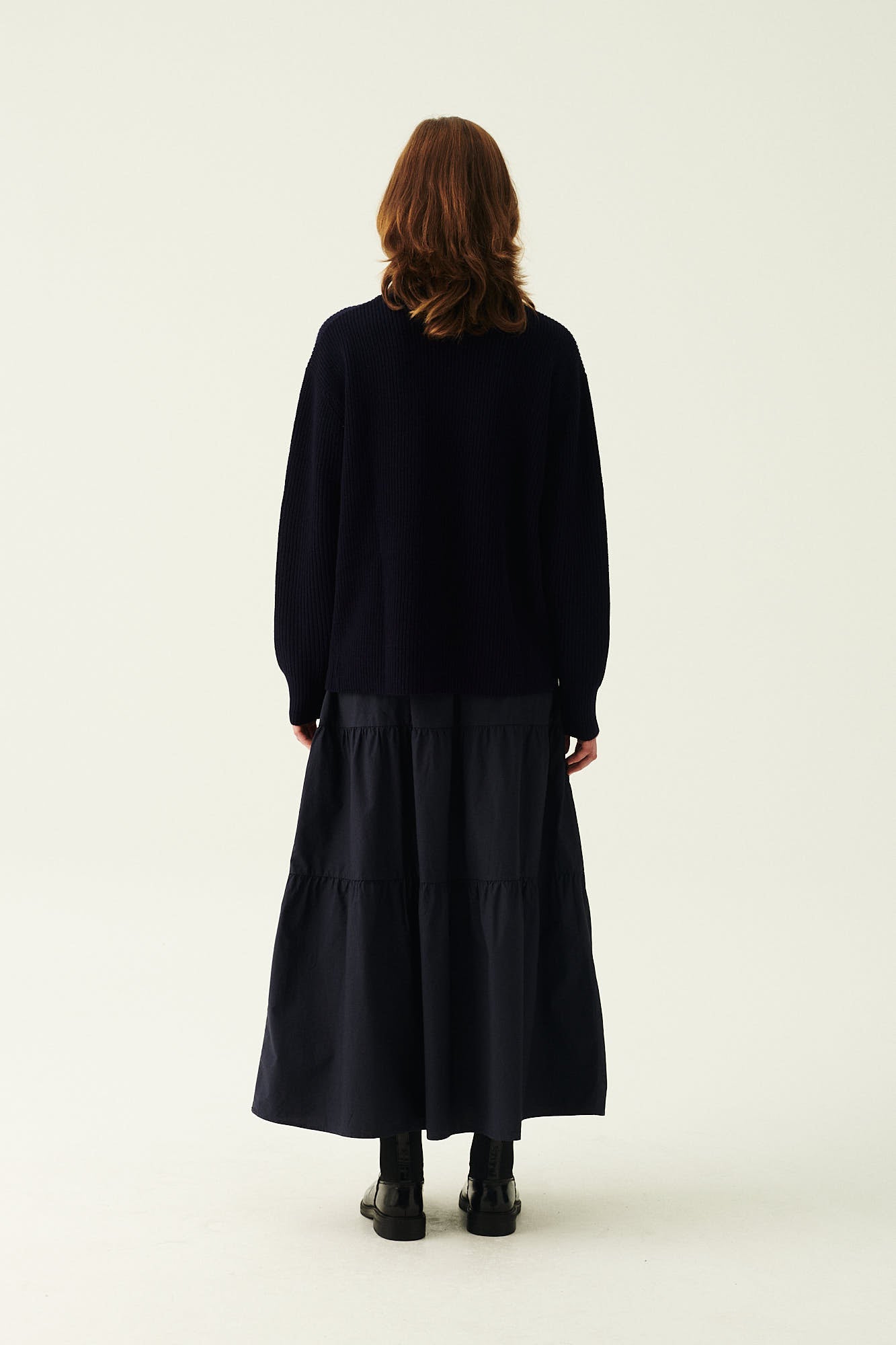 Rue de Tokyo KIRI WOOL CASHMERE BLEND SWEATER NAVY