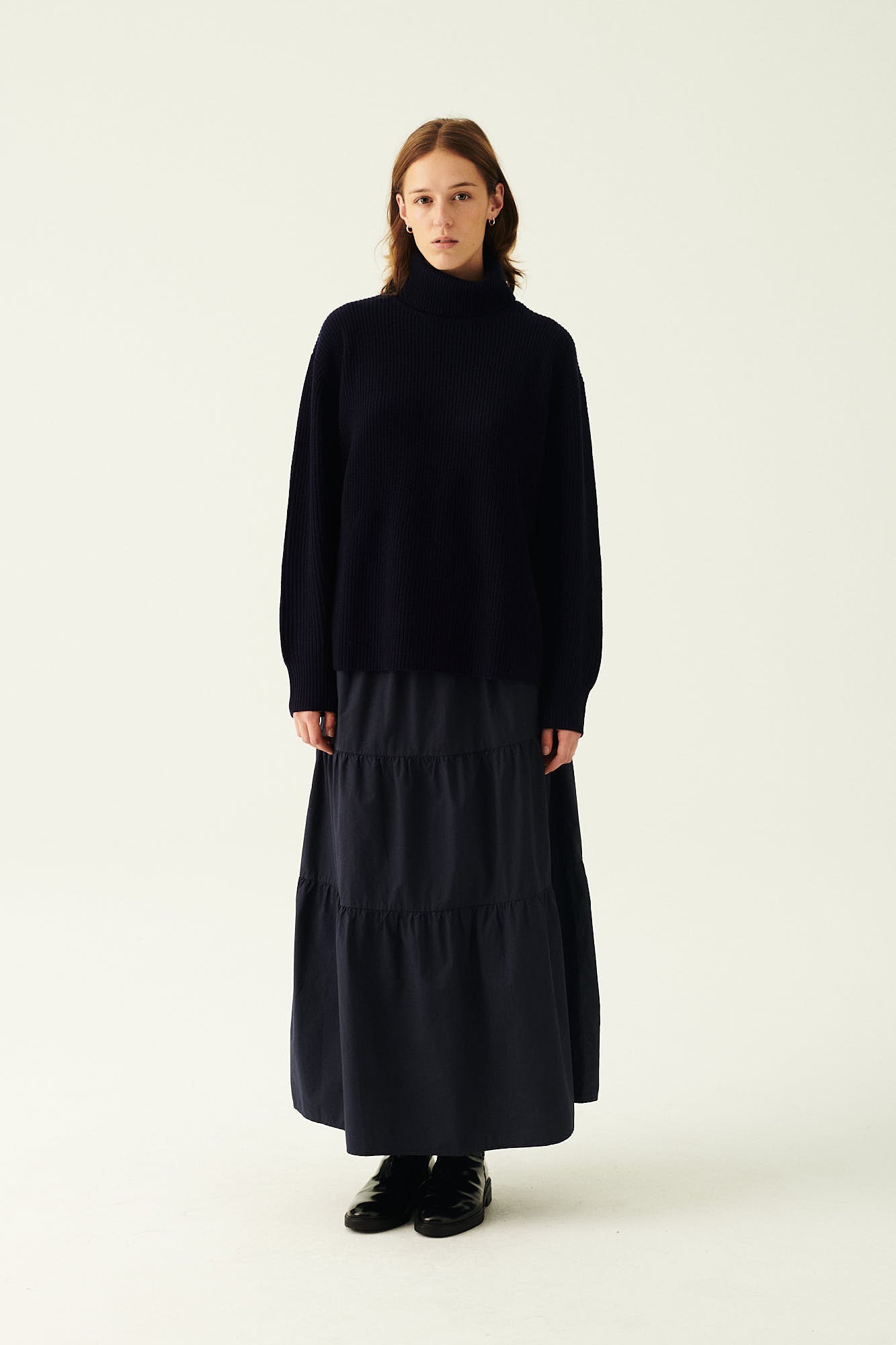 Rue de Tokyo KIRI WOOL CASHMERE BLEND SWEATER NAVY