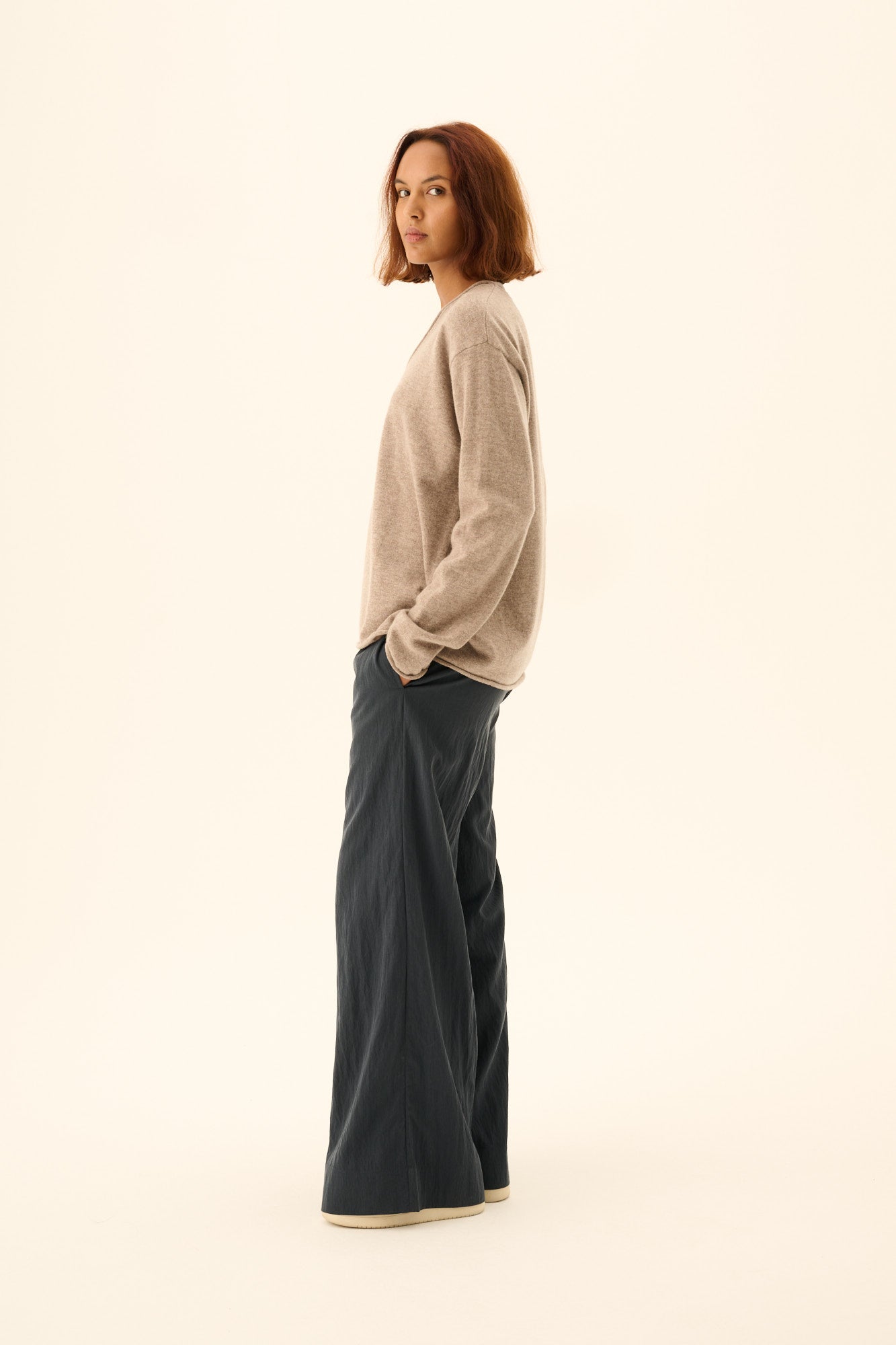 Rue de Tokyo KIRSTY MERINO Sweater TAUPE MELANGE