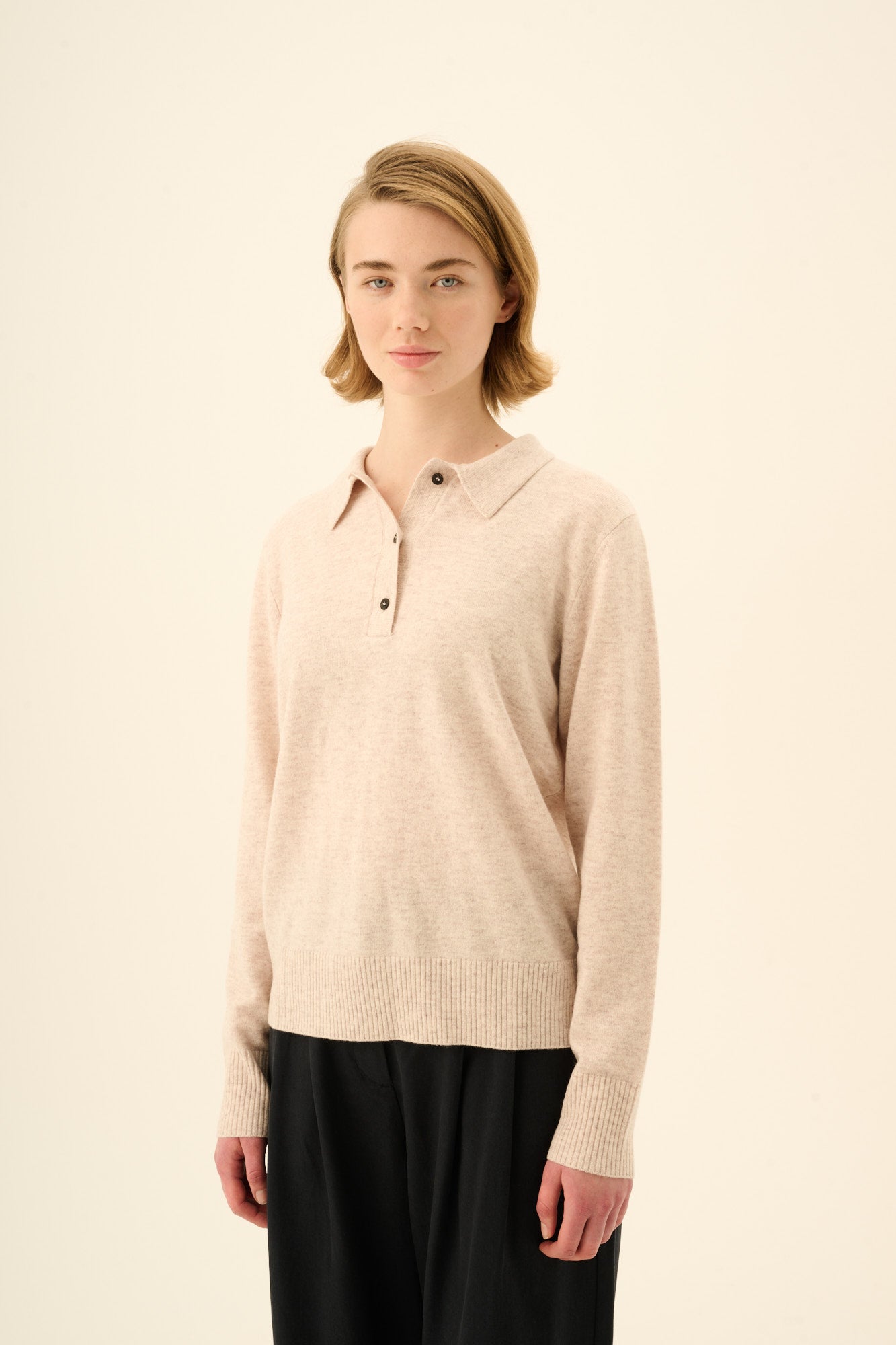 Rue de Tokyo KURA MERINO Sweater BEIGE MELANGE