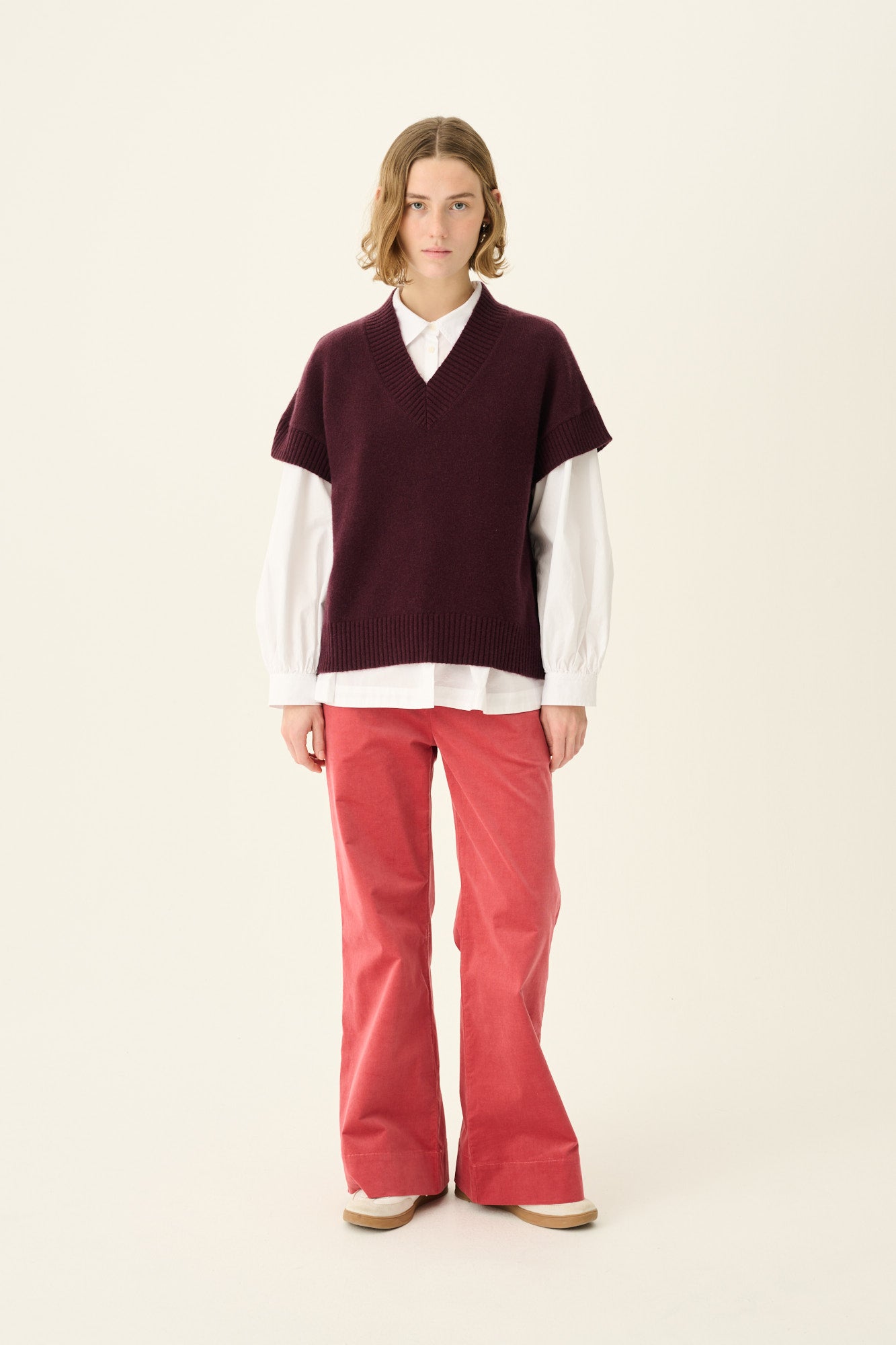 Rue de Tokyo KYRO MERINO CASHMERE BLEND Sweater AUBERGINE