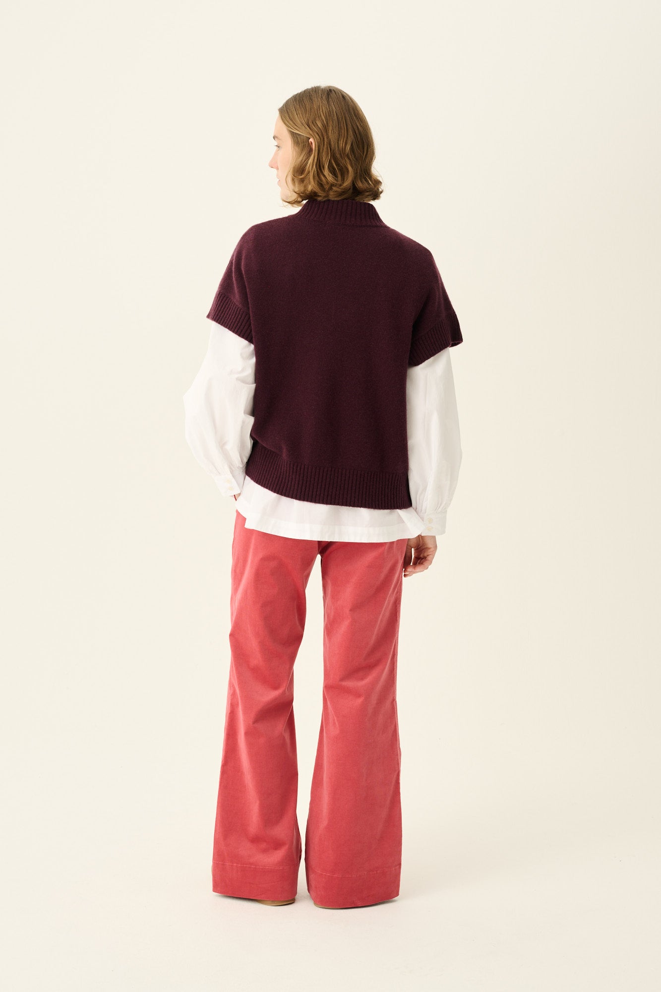 Rue de Tokyo KYRO MERINO CASHMERE BLEND Sweater AUBERGINE