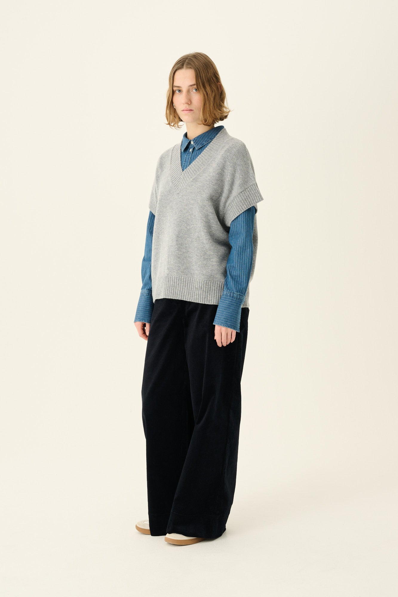 Rue de Tokyo KYRO MERINO CASHMERE BLEND Sweater GREY MELANGE
