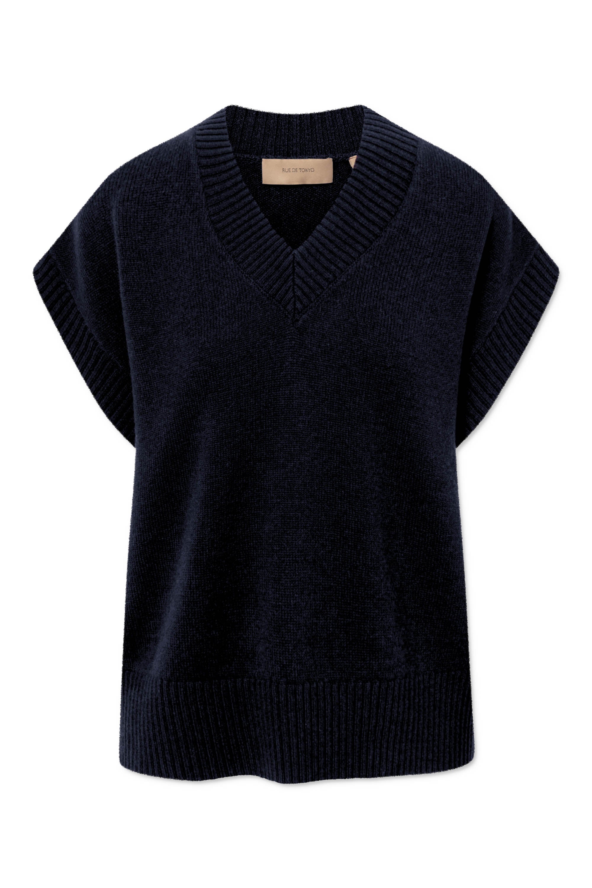 Rue de Tokyo KYRO MERINO CASHMERE BLEND Sweater NAVY