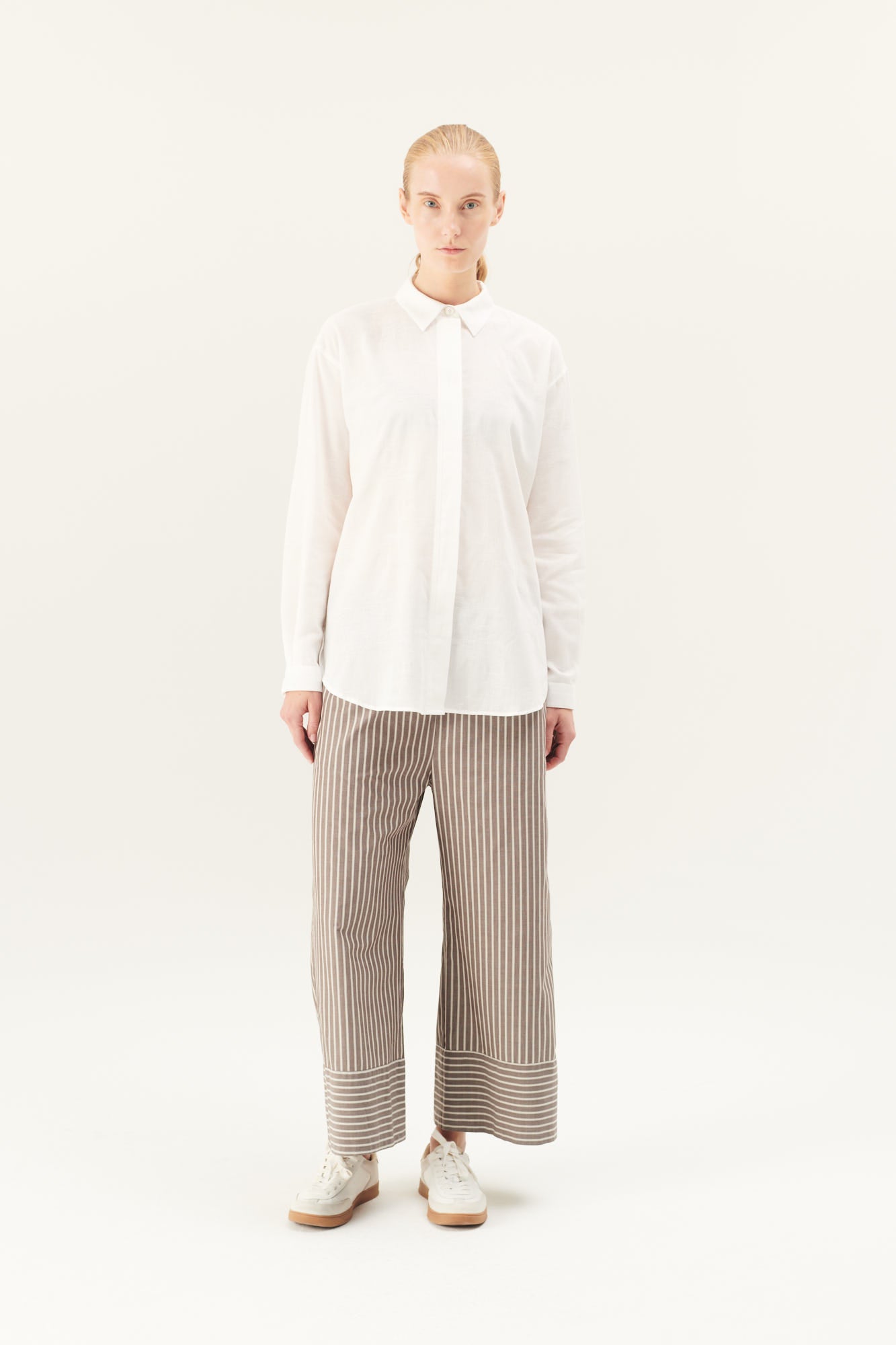 Rue de Tokyo PAGE SOFT POPLIN STRIPE PANTS